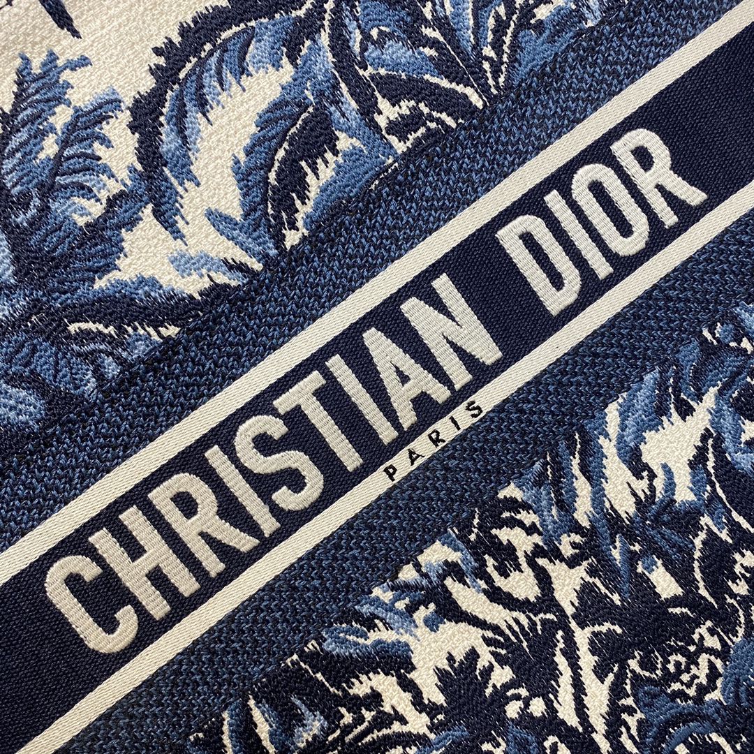 Christian Dior Large Dior Book Tote Blue For Women 16.5in/42cm CDZRIW