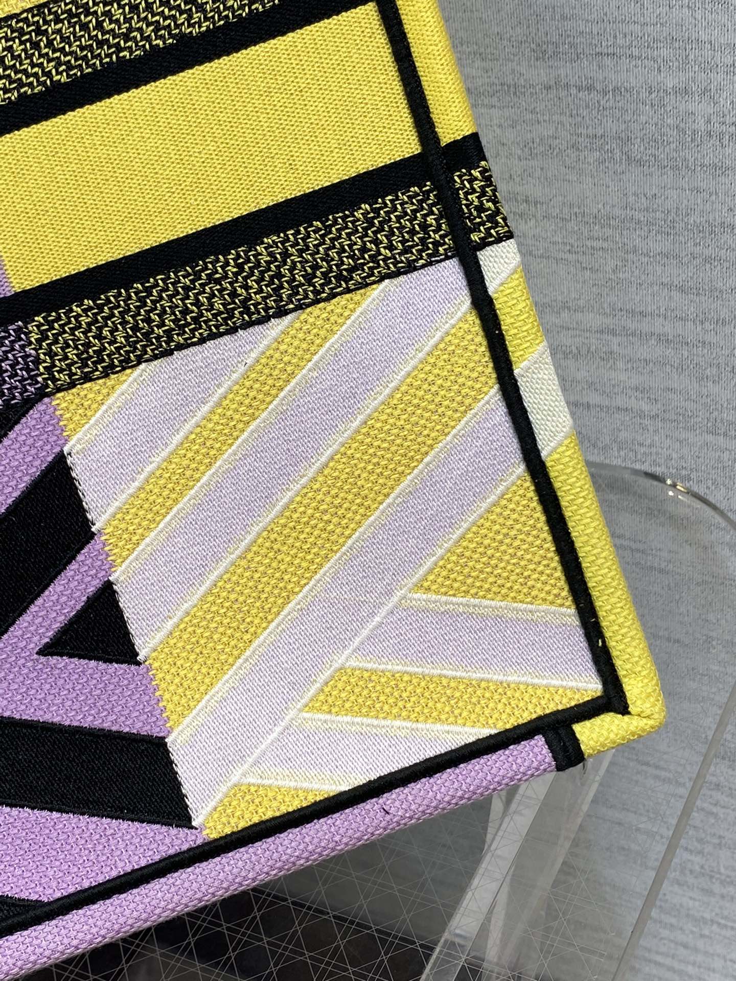 Christian Dior Large Dior Book Tote Bright Yellow and Pink D-Jungle Pop Embroidery, Yellow/Pink, For Women Women’s Handbags, 41cm CDZRON_