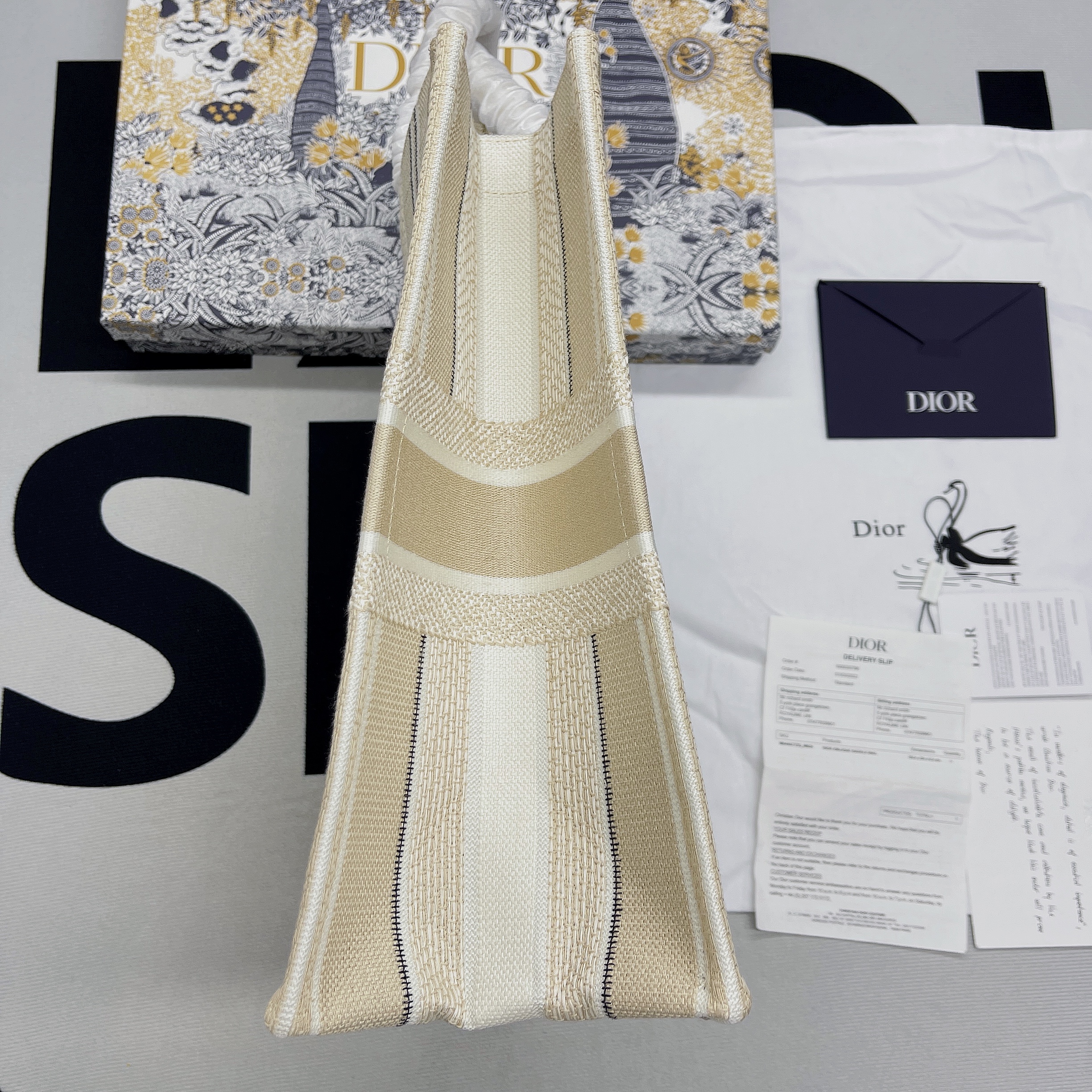 Christian Dior Large Dior Book Tote Cream, For Women, Women’s Handbags 16.5in/42cm CD