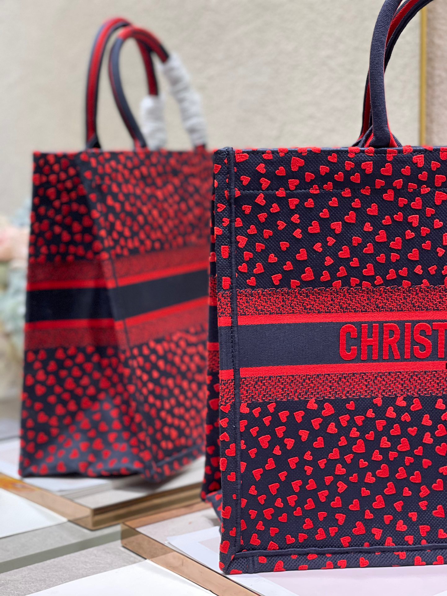 Christian Dior Large Dior Book Tote Crimson Multicolor, For Women, Women’s Handbags 16.5in/42cm CD
