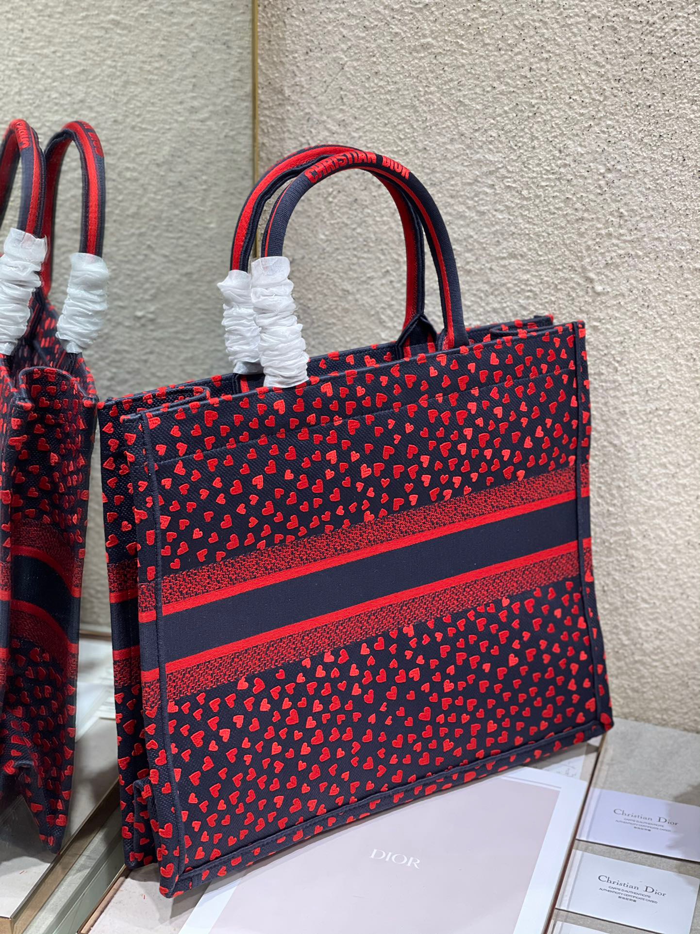 Christian Dior Large Dior Book Tote Crimson Multicolor, For Women, Women’s Handbags 16.5in/42cm CD