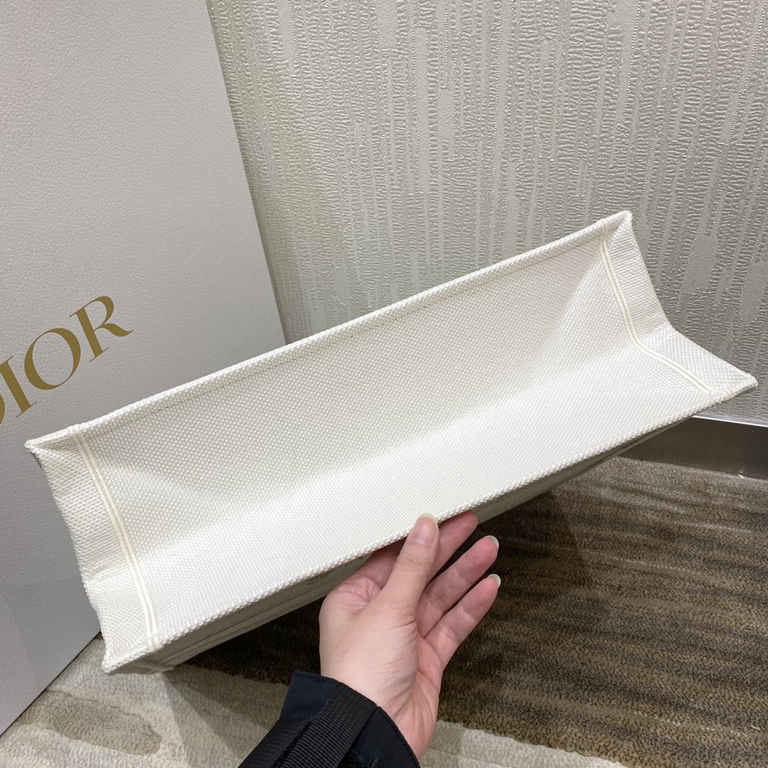 Christian Dior Large Dior Book Tote Gold-Tone Dior Around The World Stella Embroidery, For Women Women’s Handbags, 42cm CDZTQL_M01E