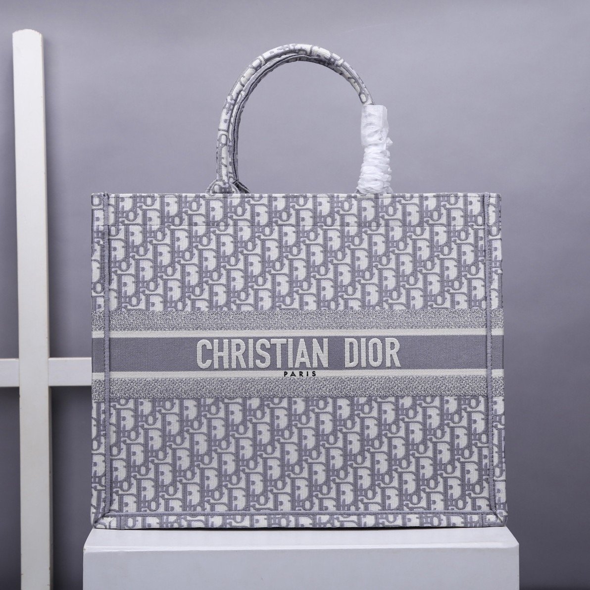 Christian Dior Large Dior Book Tote Gray, For Women, Women’s Handbags 16.5in/42cm CDZRIW_