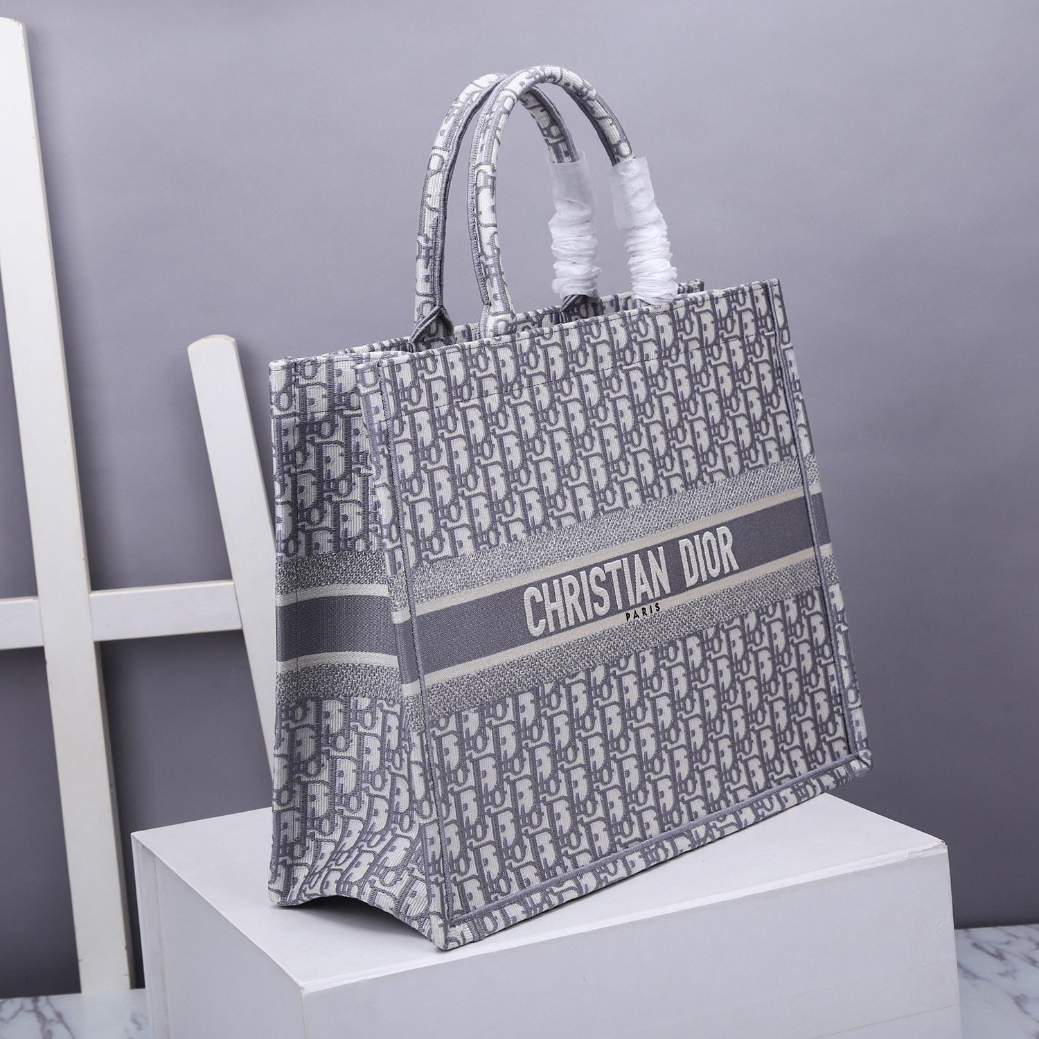 Christian Dior Large Dior Book Tote Gray, For Women, Women’s Handbags 16.5in/42cm CDZRIW_
