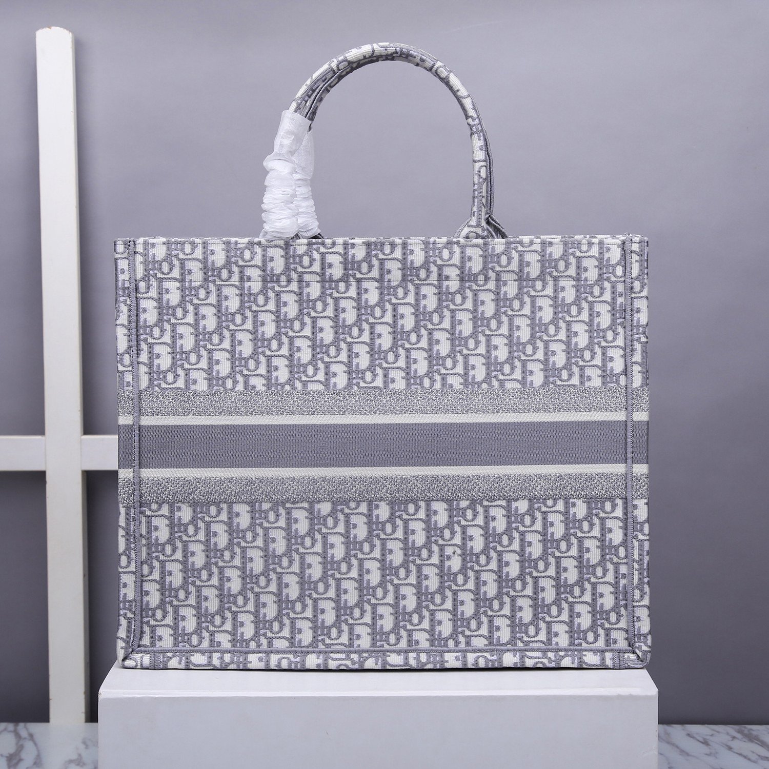 Christian Dior Large Dior Book Tote Gray, For Women, Women’s Handbags 16.5in/42cm CDZRIW_
