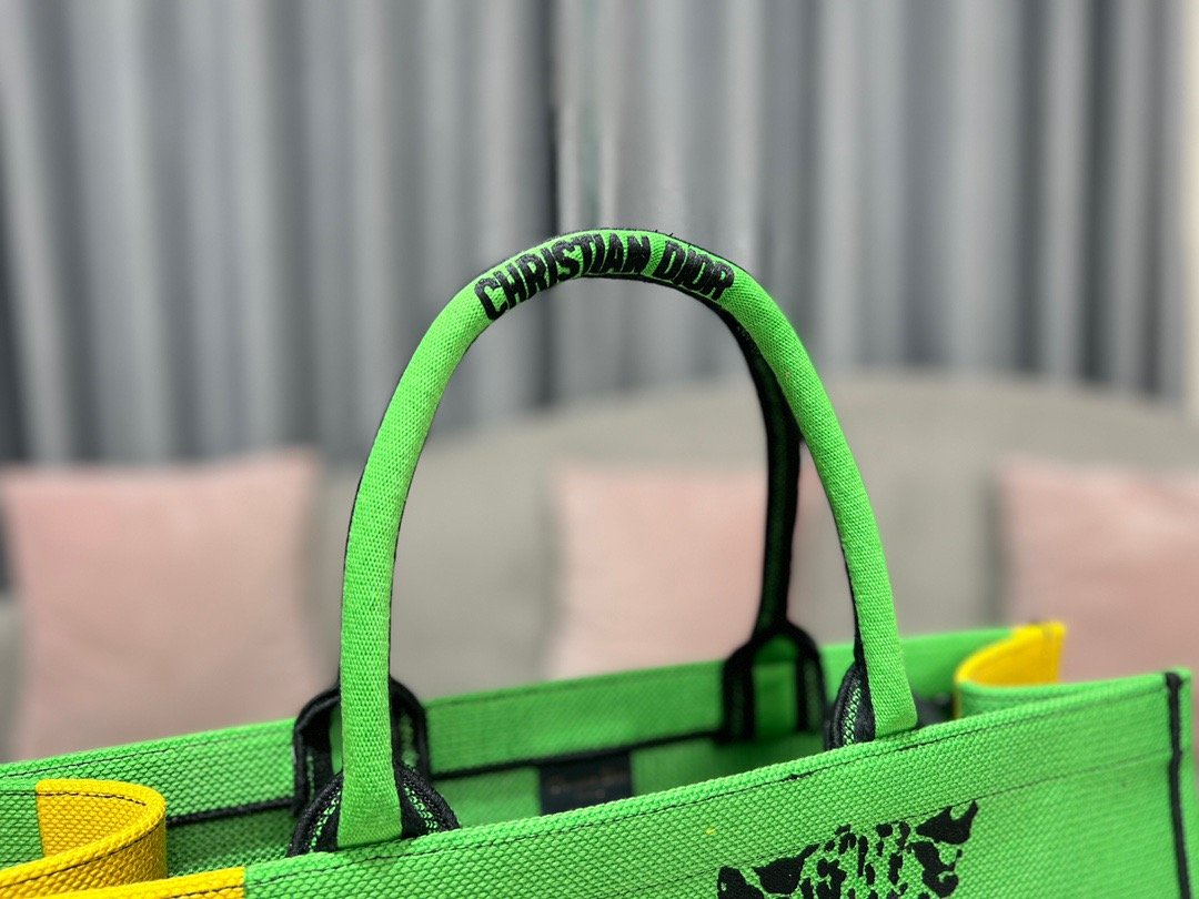 Christian Dior Large Dior Book Tote Green, For Women, Women’s Handbags 16.5in/42cm CD