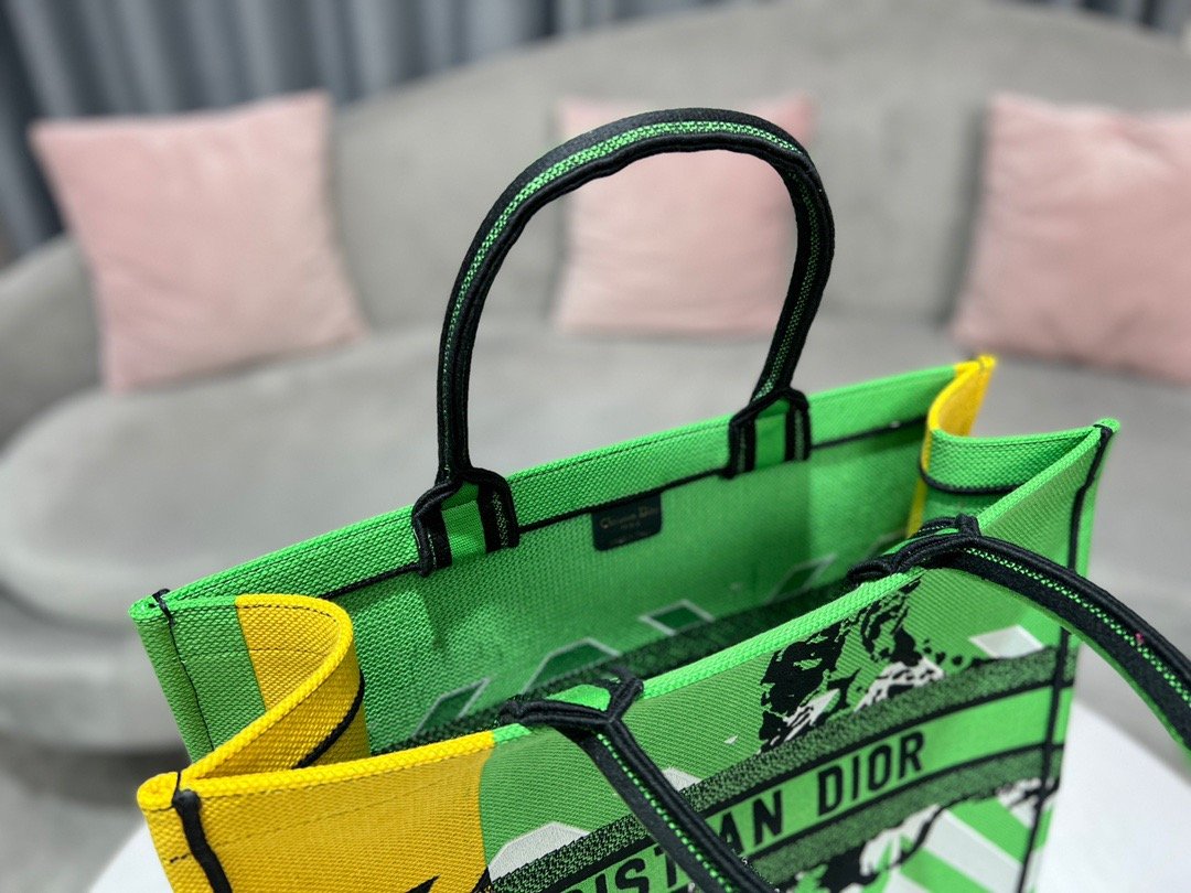Christian Dior Large Dior Book Tote Green, For Women, Women’s Handbags 16.5in/42cm CD