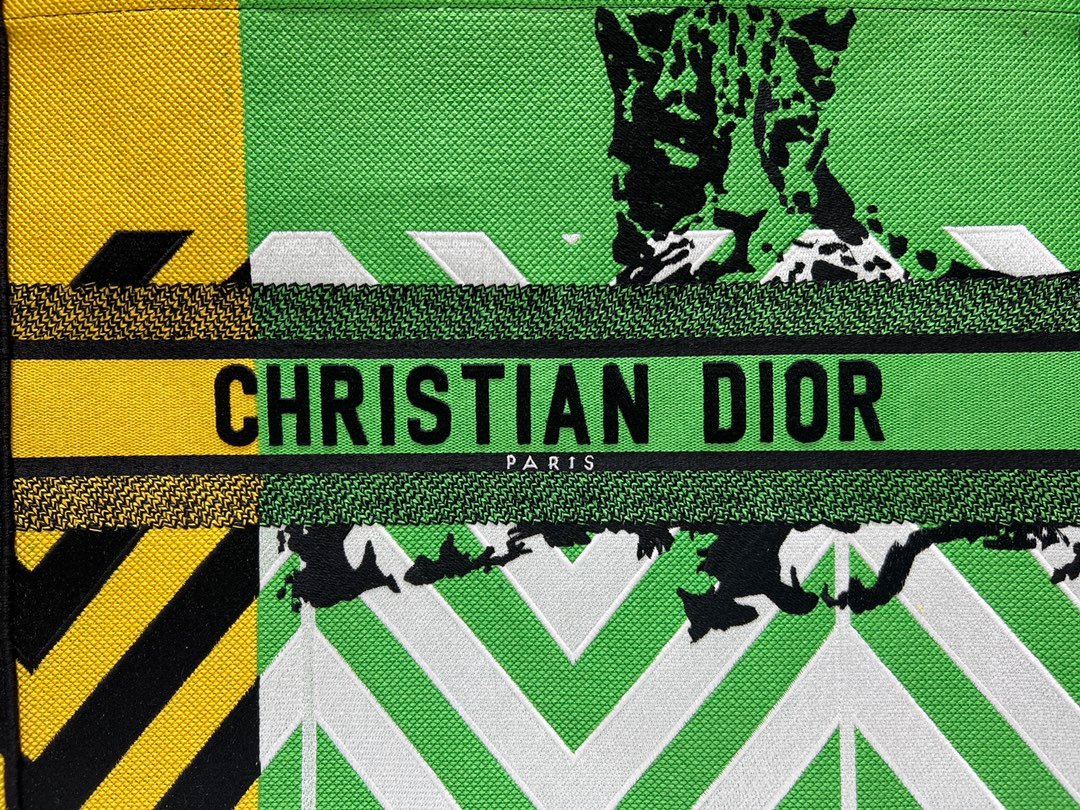Christian Dior Large Dior Book Tote Green, For Women, Women’s Handbags 16.5in/42cm CD