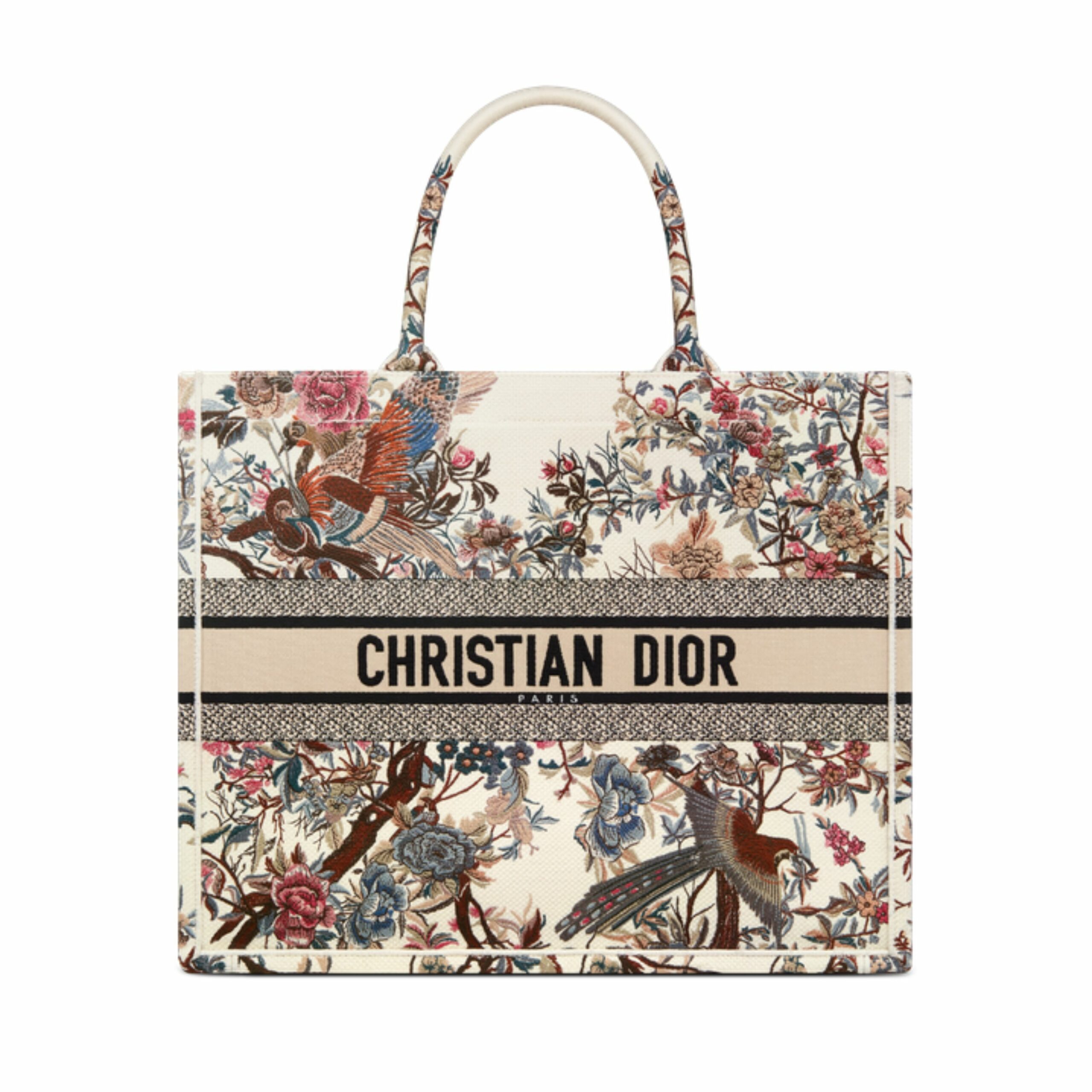 Christian Dior Large Dior Book Tote Latte Multicolor Bag For WomenZRWD_M941- 16.5 Inches/ 42 Cm