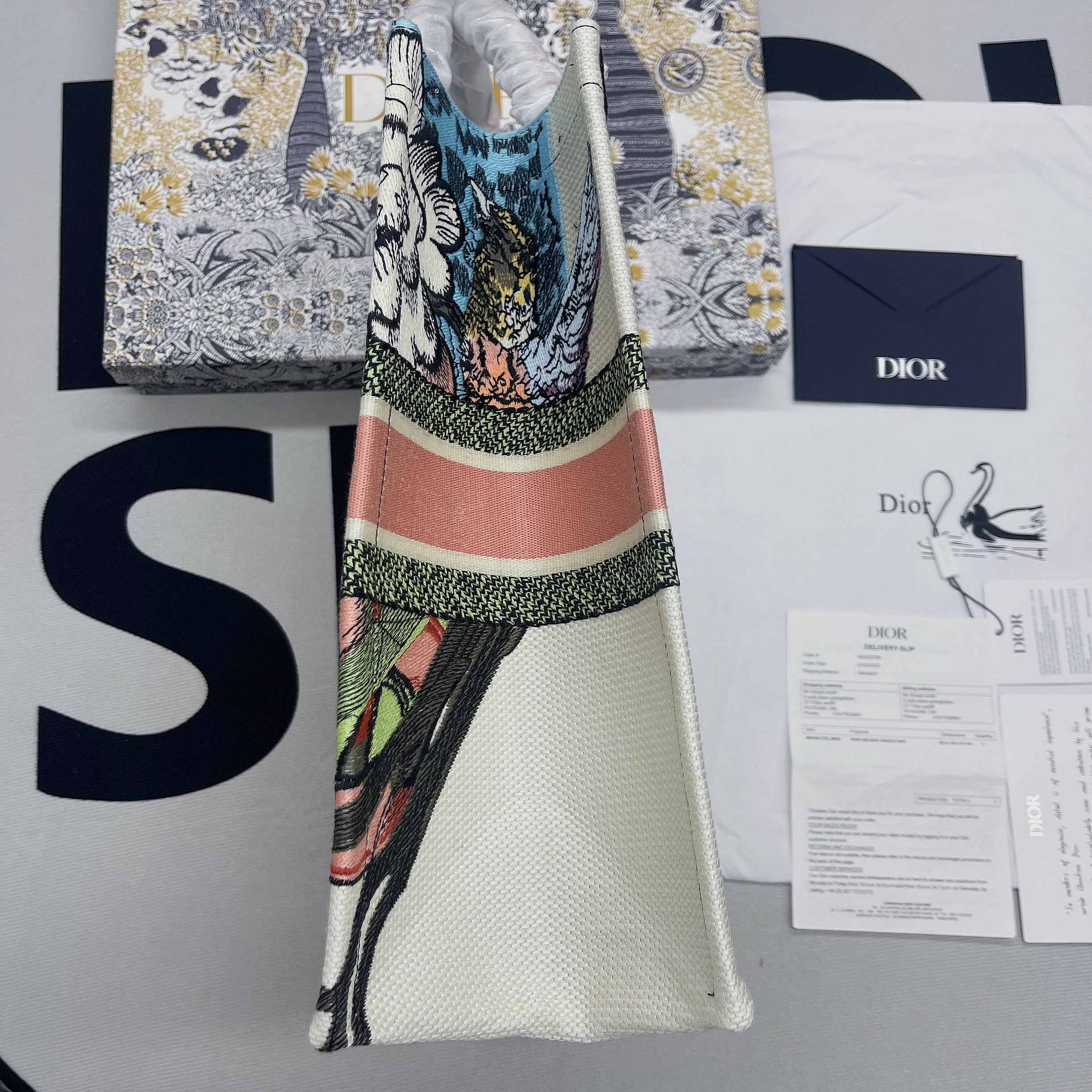 Christian Dior Large Dior Book Tote Multicolor, For Women, Women’s Handbags 16.5in/42cm CD
