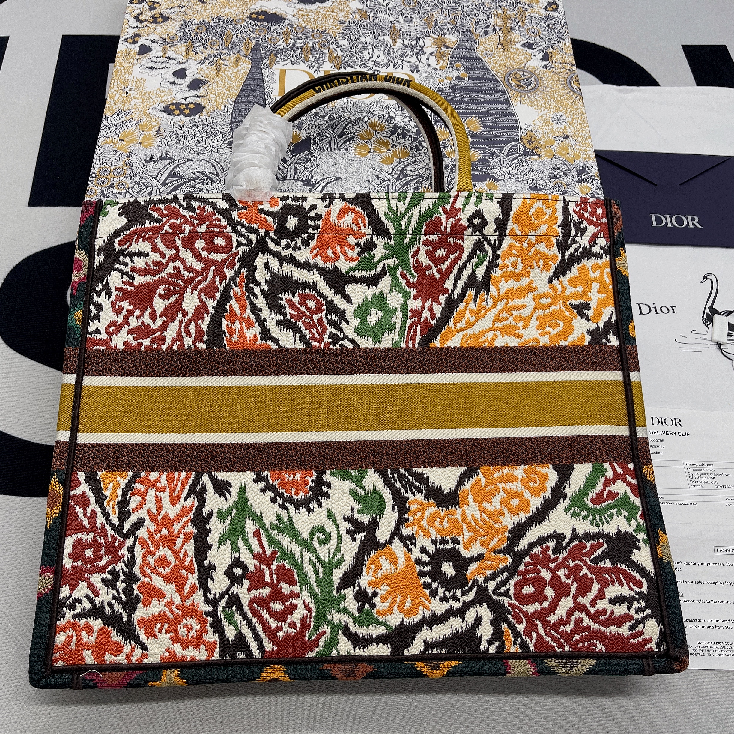 Christian Dior Large Dior Book Tote Multicolor, For Women, Women’s Handbags 16.5in/42cm CD