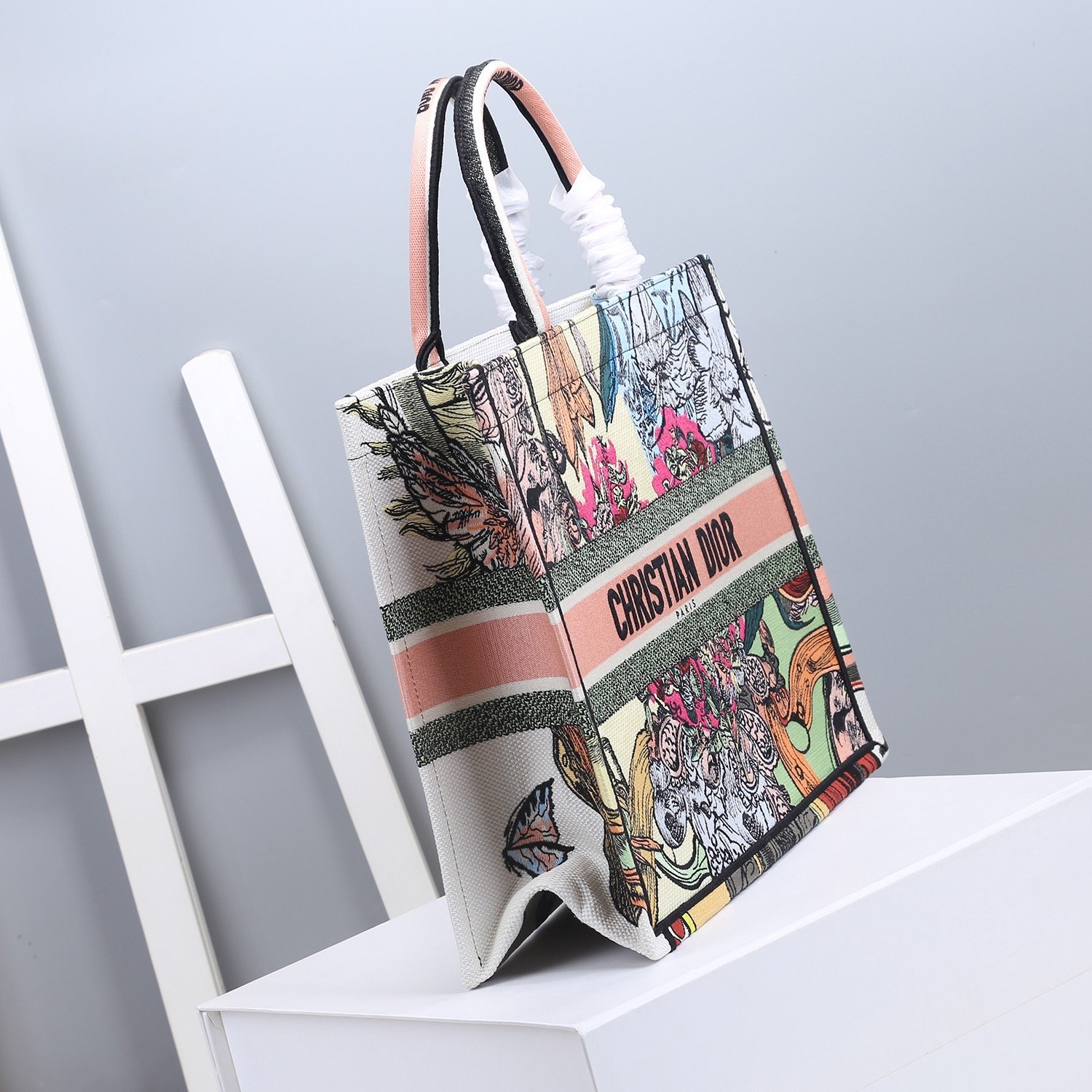 Christian Dior Large Dior Book Tote Multicolor, For Women, Women’s Handbags 16.5in/42cm CD