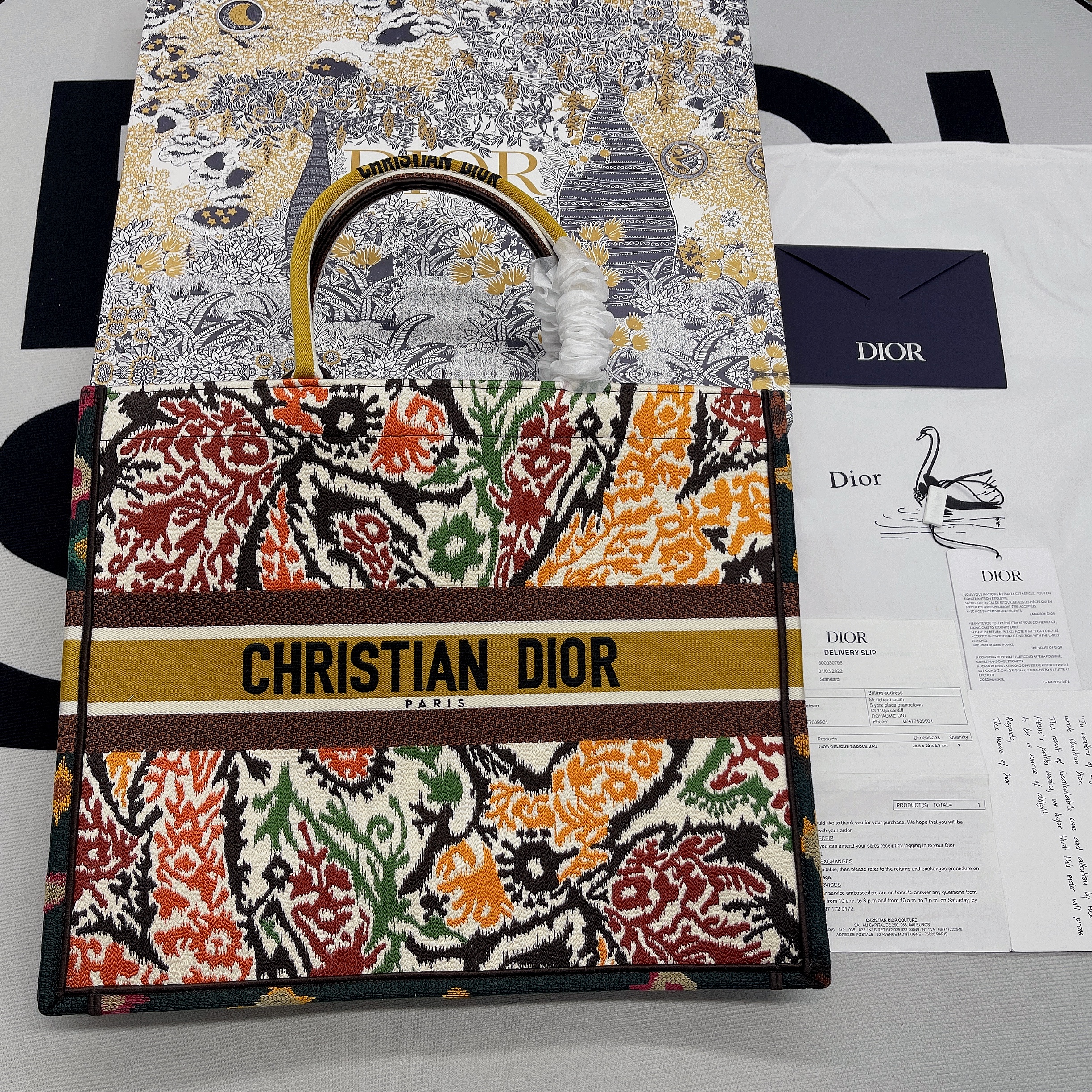 Christian Dior Large Dior Book Tote Multicolor, For Women, Women’s Handbags 16.5in/42cm CD