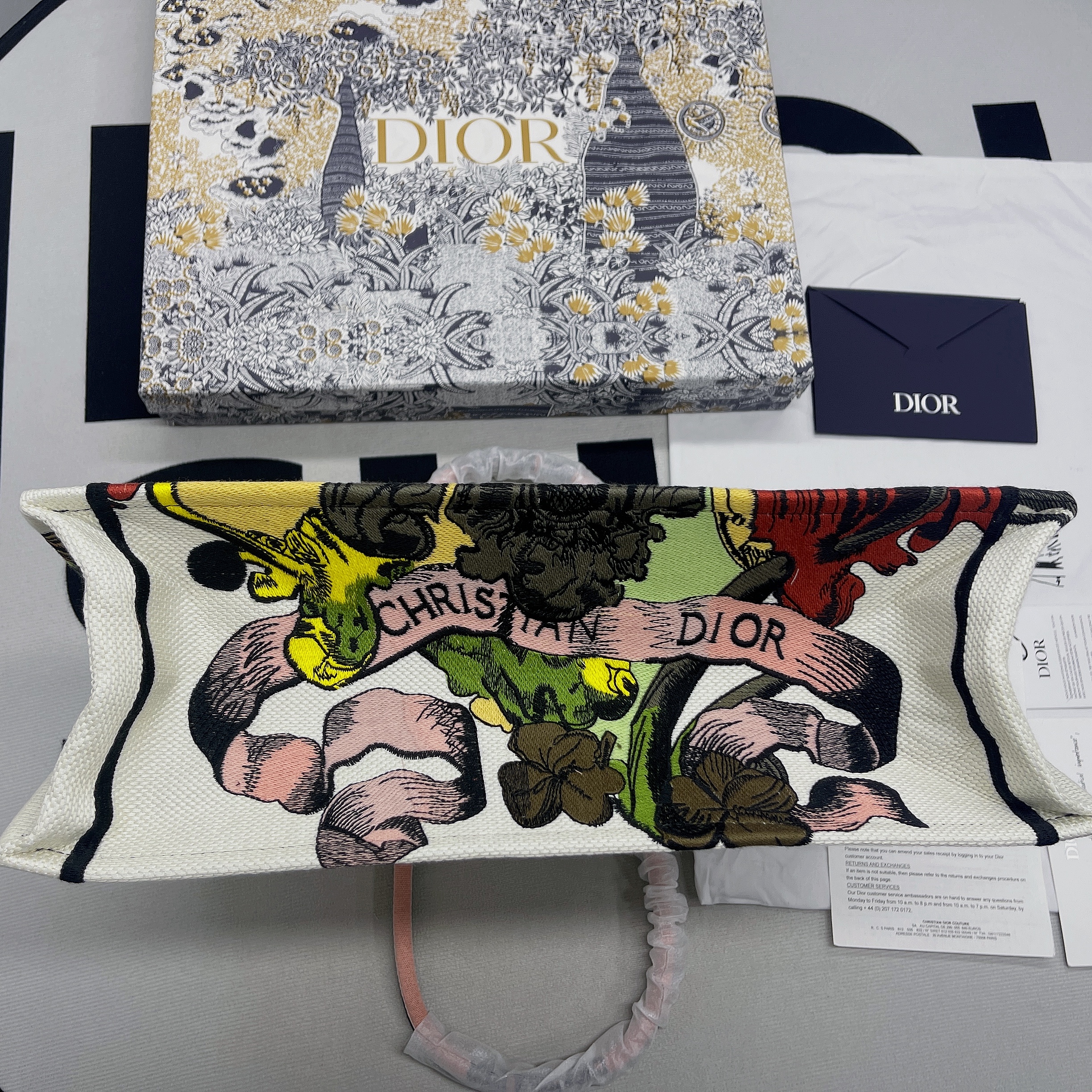 Christian Dior Large Dior Book Tote Multicolor, For Women, Women’s Handbags 16.5in/42cm CD