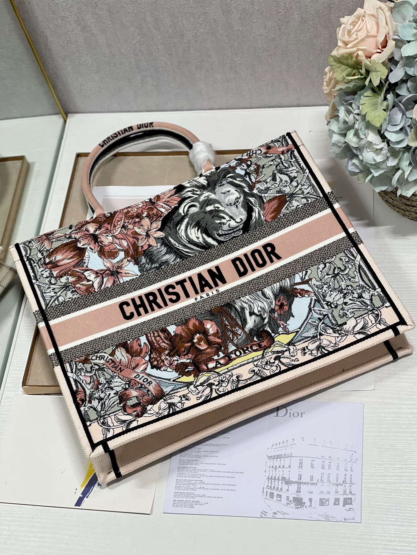 Christian Dior Large Dior Book Tote Multicolor, For Women, Women’s Handbags 16.5in/42cm