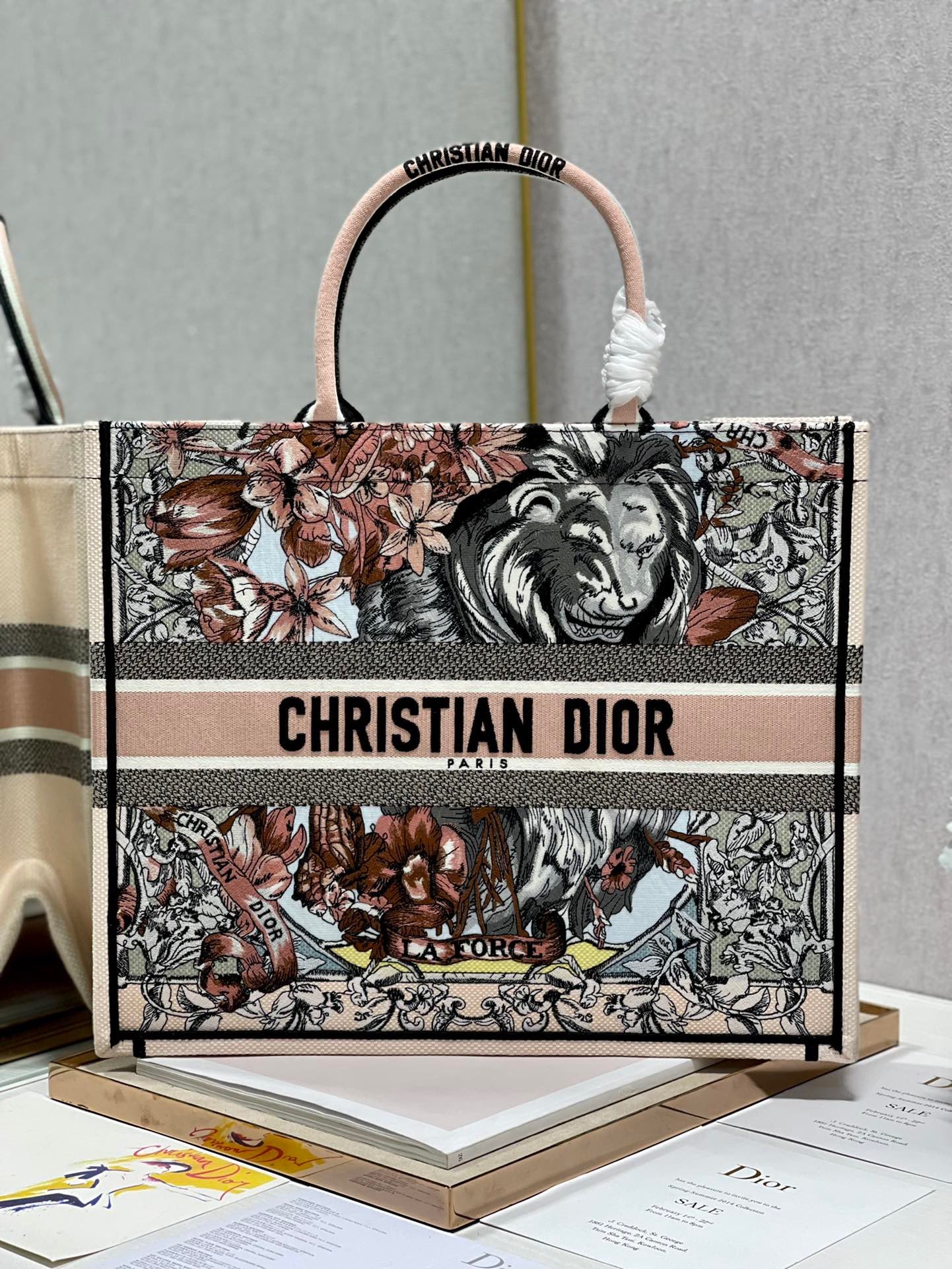 Christian Dior Large Dior Book Tote Multicolor, For Women, Women’s Handbags 16.5in/42cm