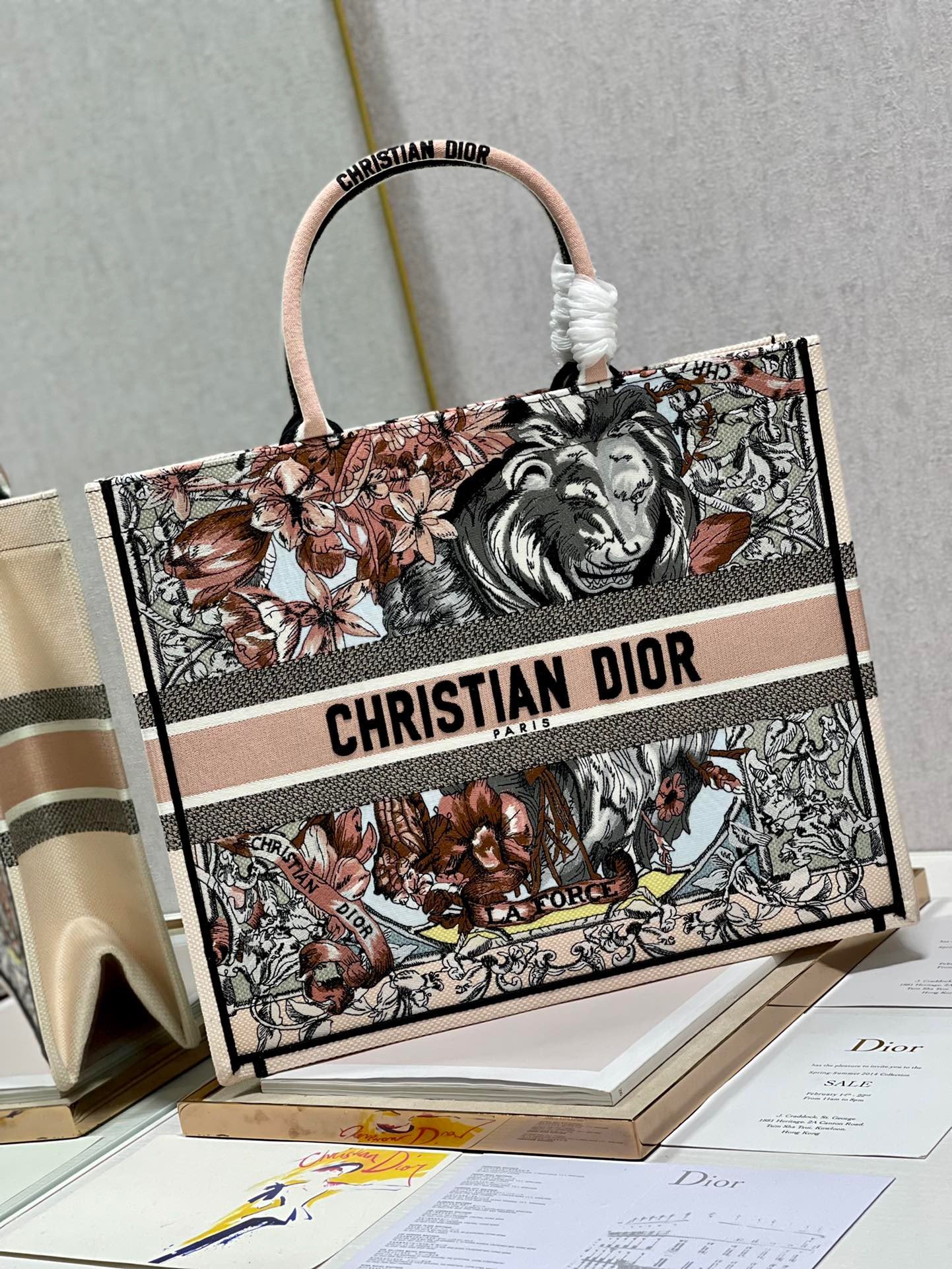 Christian Dior Large Dior Book Tote Multicolor, For Women, Women’s Handbags 16.5in/42cm