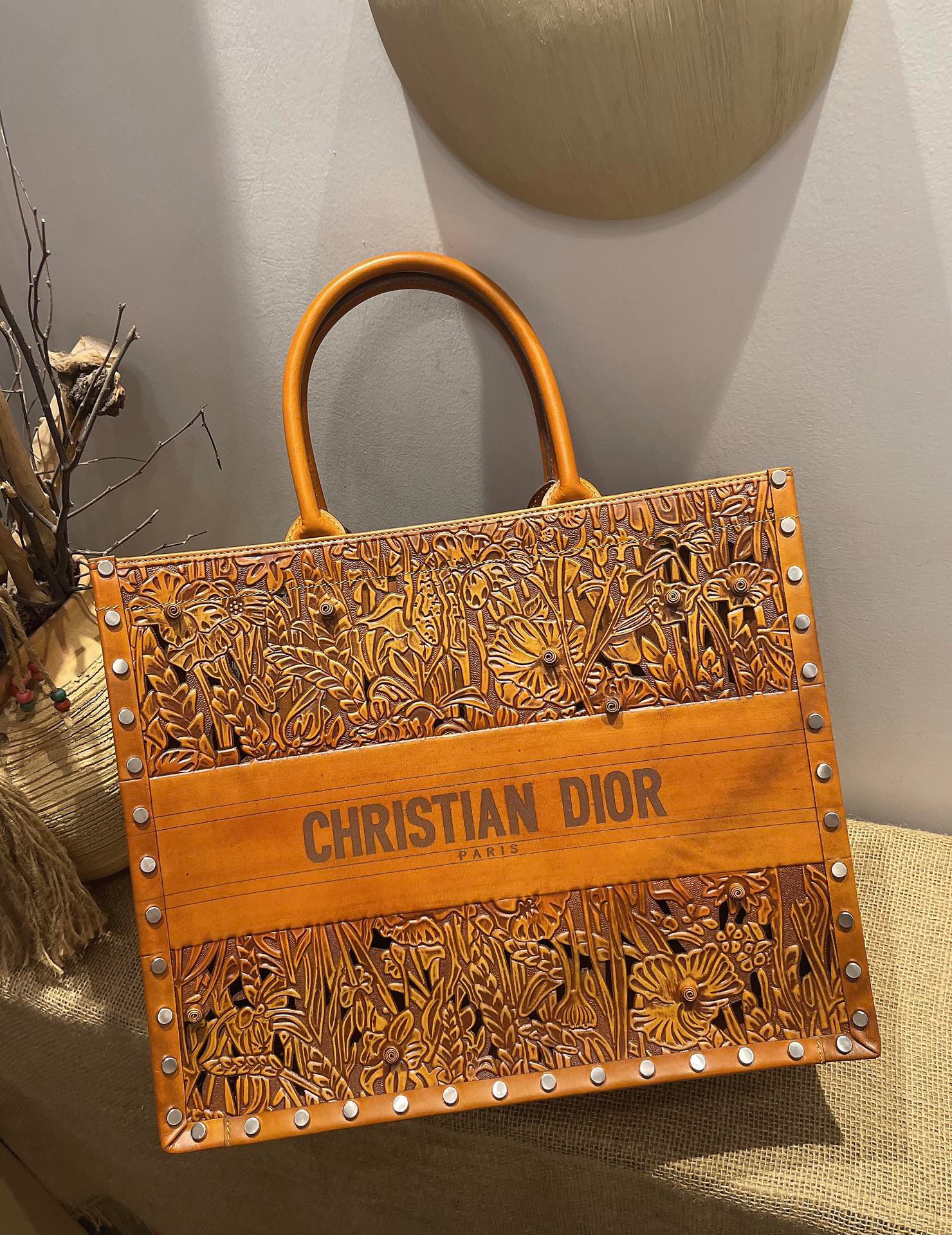 Christian Dior Large Dior Book Tote Orange, For Women, Women’s Handbags 16.5in/42cm CD