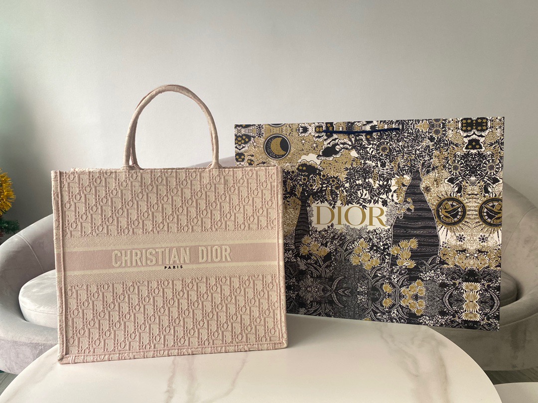 Christian Dior Large Dior Book Tote Pink, For Women, Women’s Handbags 16.5in/42cm CD