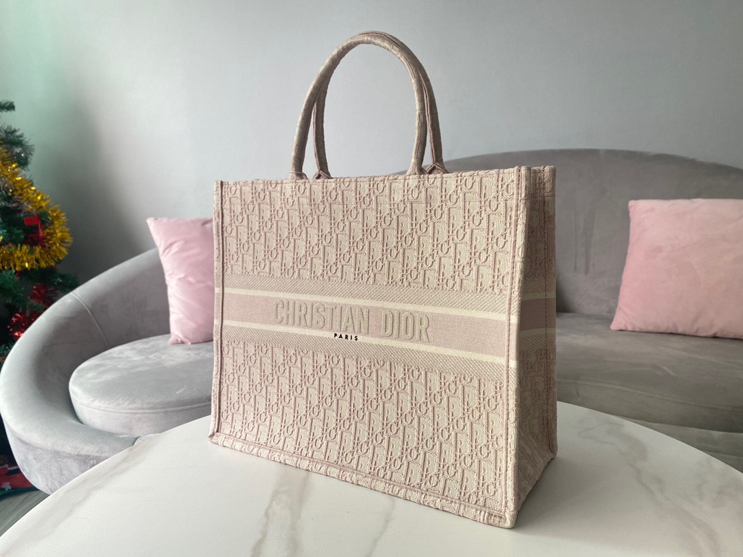 Christian Dior Large Dior Book Tote Pink, For Women, Women’s Handbags 16.5in/42cm CD