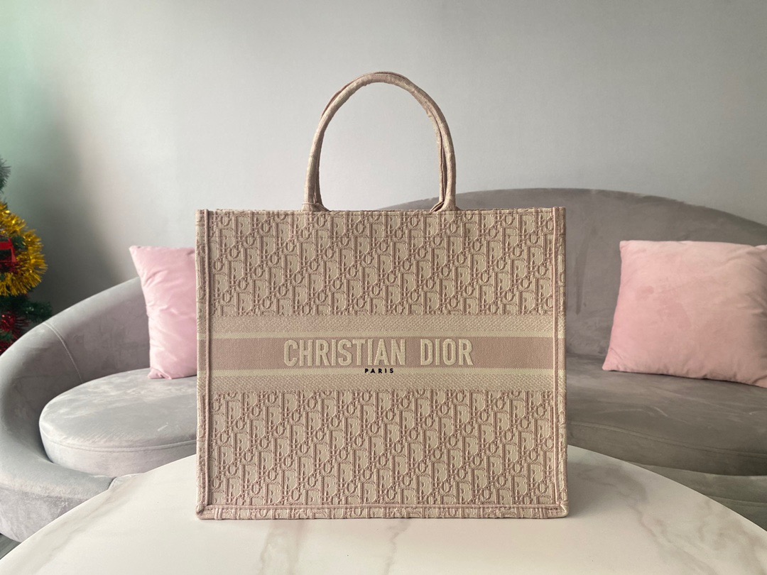 Christian Dior Large Dior Book Tote Pink, For Women, Women’s Handbags 16.5in/42cm CD