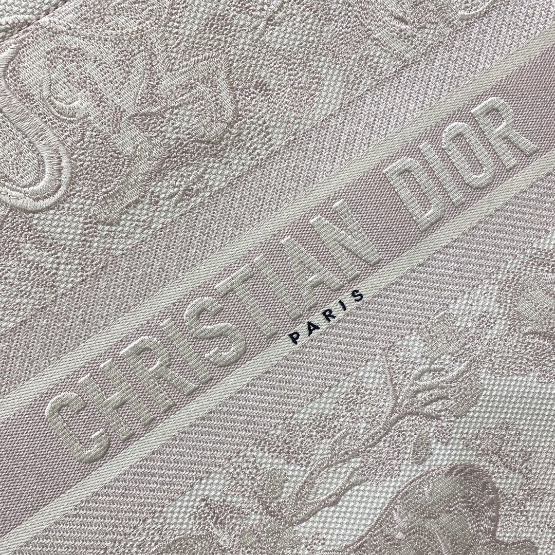 Christian Dior Large Dior Book Tote Pink Toile de Jouy Embroidery, Light Pink, For Women Women’s Handbags, 42cm CDZTDT_