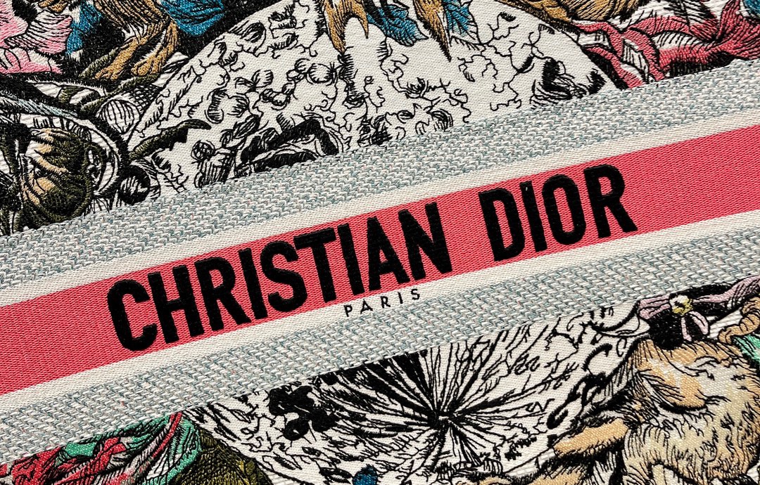 Christian Dior Large Dior Book Tote Red Multicolor, For Women, Women’s Handbags 16.5in/42cm CD