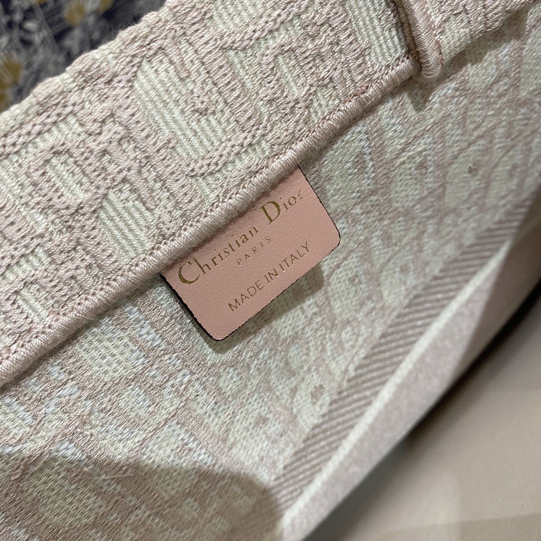 Christian Dior Large Dior Book Tote Rose Des Vents Dior Oblique Embroidery, Pink, For Women Women’s Handbags, Shoulder Bags, 42cm CD