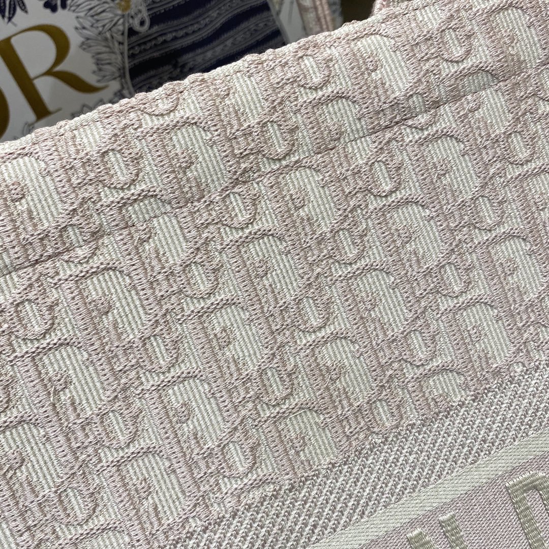 Christian Dior Large Dior Book Tote Rose Des Vents Dior Oblique Embroidery, Pink, For Women Women’s Handbags, Shoulder Bags, 42cm CD