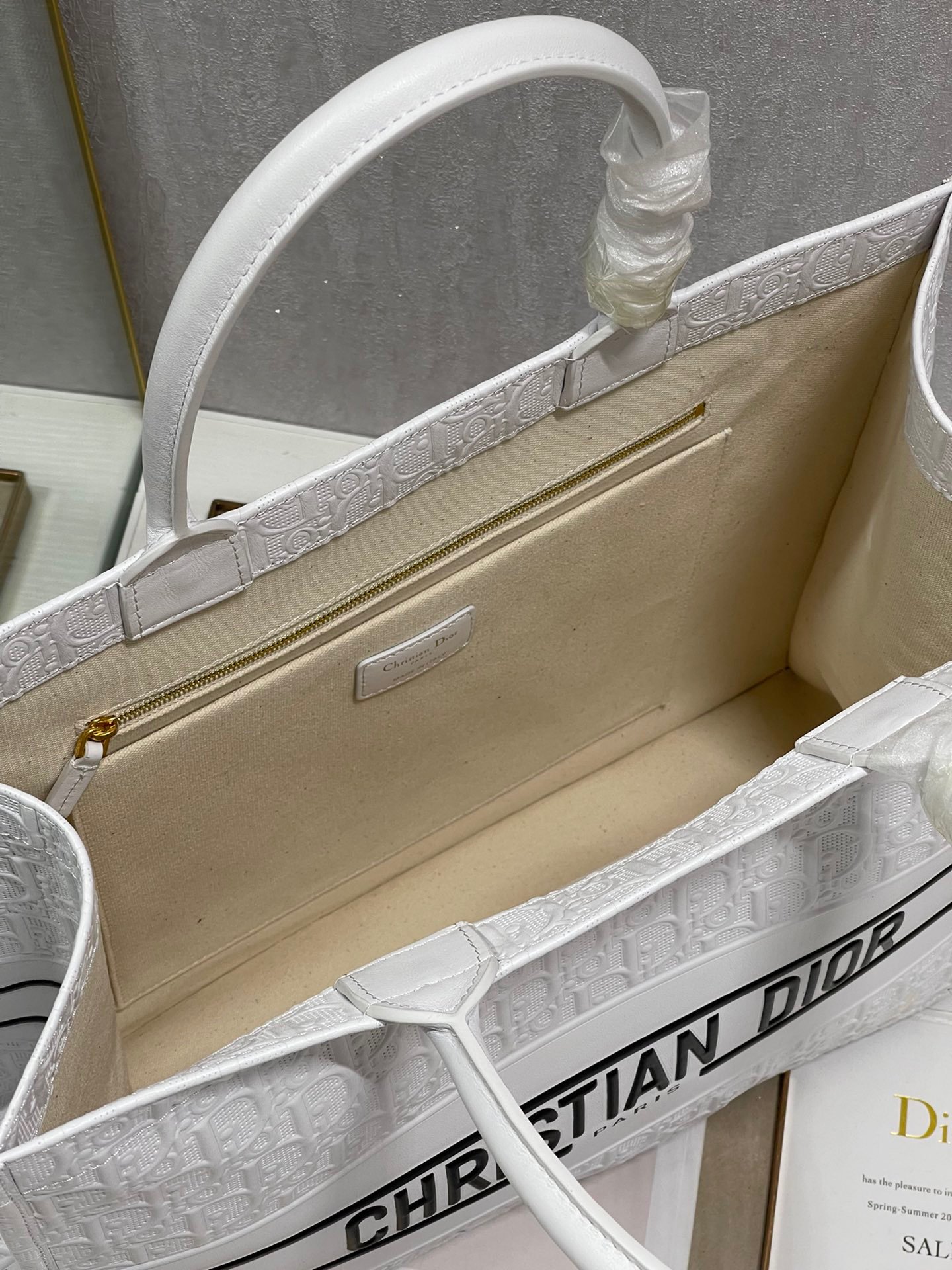 Christian Dior Large Dior Book Tote White, For Women, Women’s Handbags 16.5in/42cm CD
