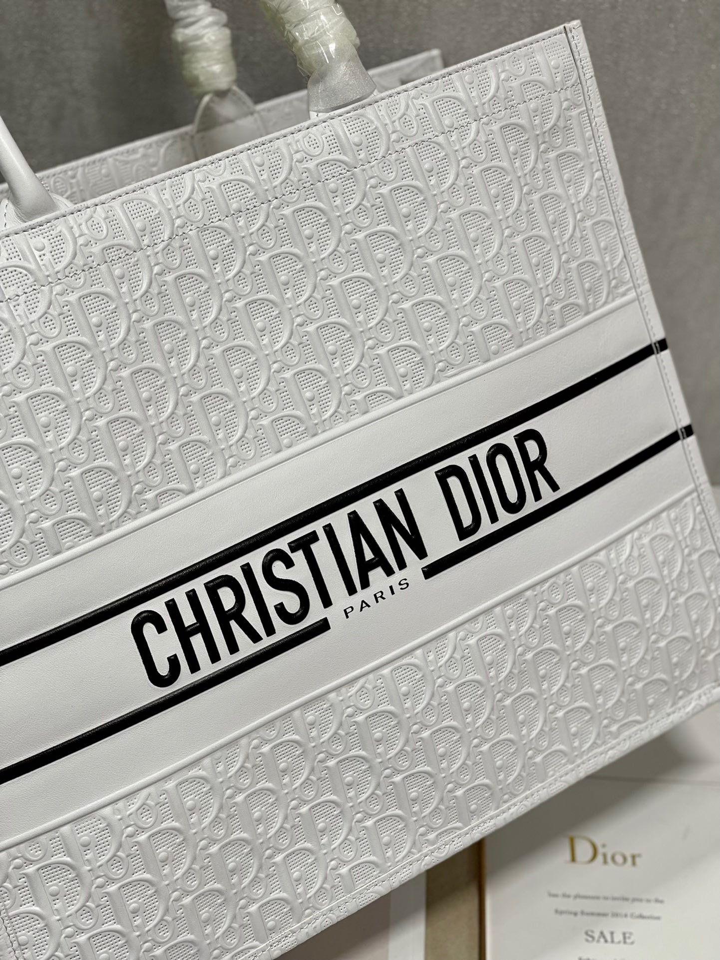 Christian Dior Large Dior Book Tote White, For Women, Women’s Handbags 16.5in/42cm CD