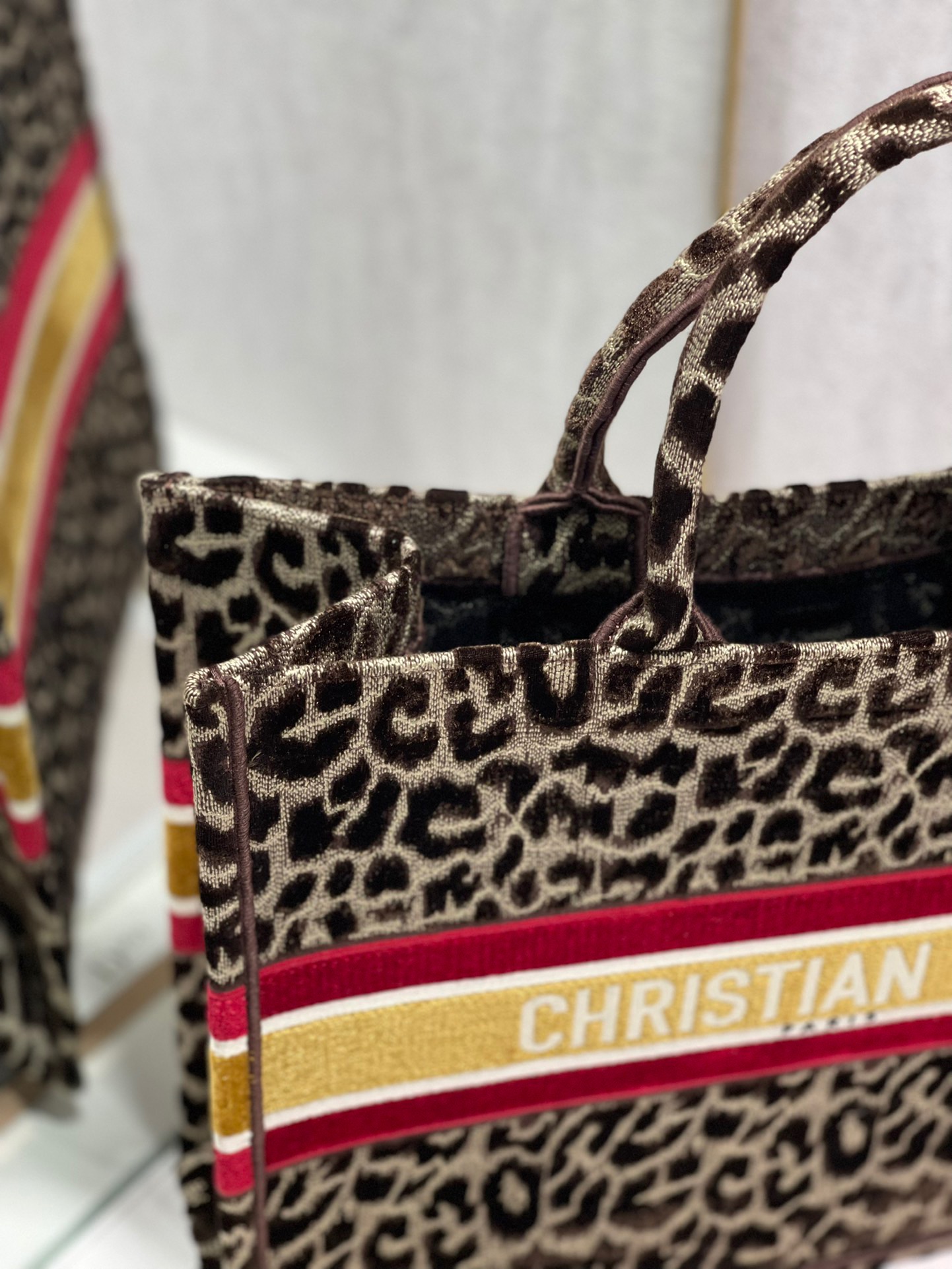 Christian Dior Large Dior Book Tote Yellow Multicolor, For Women, Women’s Handbags 16.5in/42cm CD