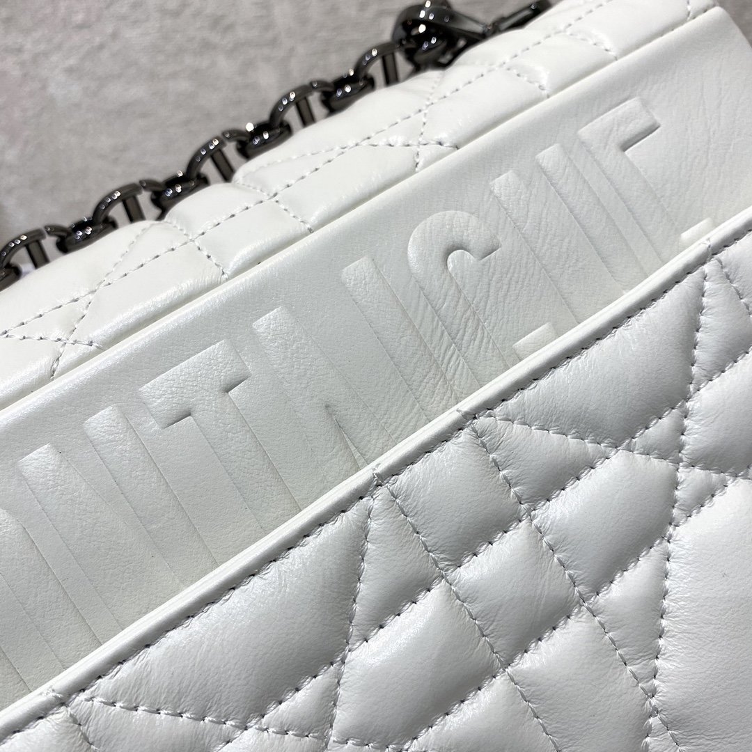 Christian Dior Large Dior Caro Bag, White, For Women Women’s Handbags, Crossbody Bags, 28cm CD