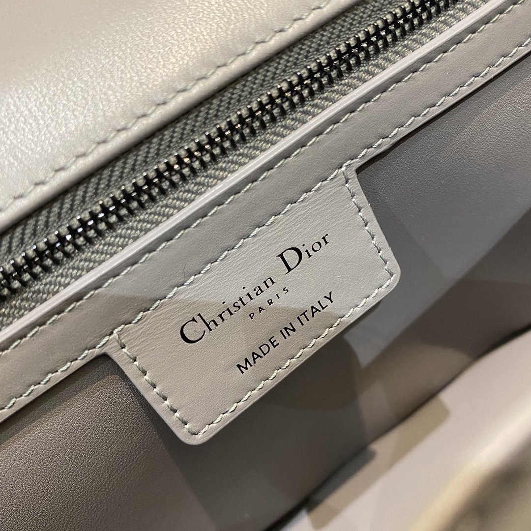 Christian Dior Large Dior Caro Bag Grey Padded Macrocannage, Dark Grey, For Women Women’s Handbags, Crossbody Bags, 28cm CD