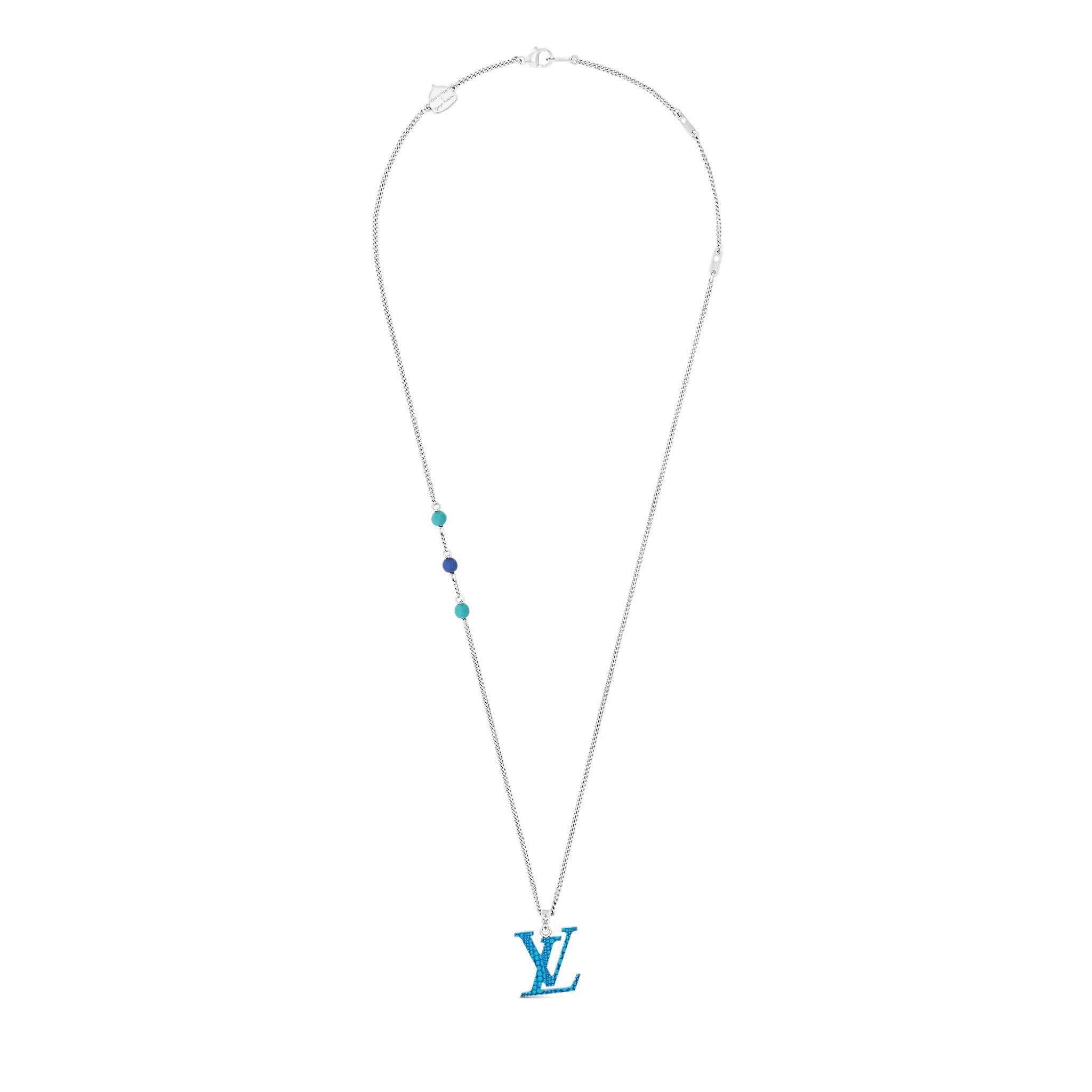 Christian Dior LV x YK LV Pumpkin Pendant Blue For Men M01093