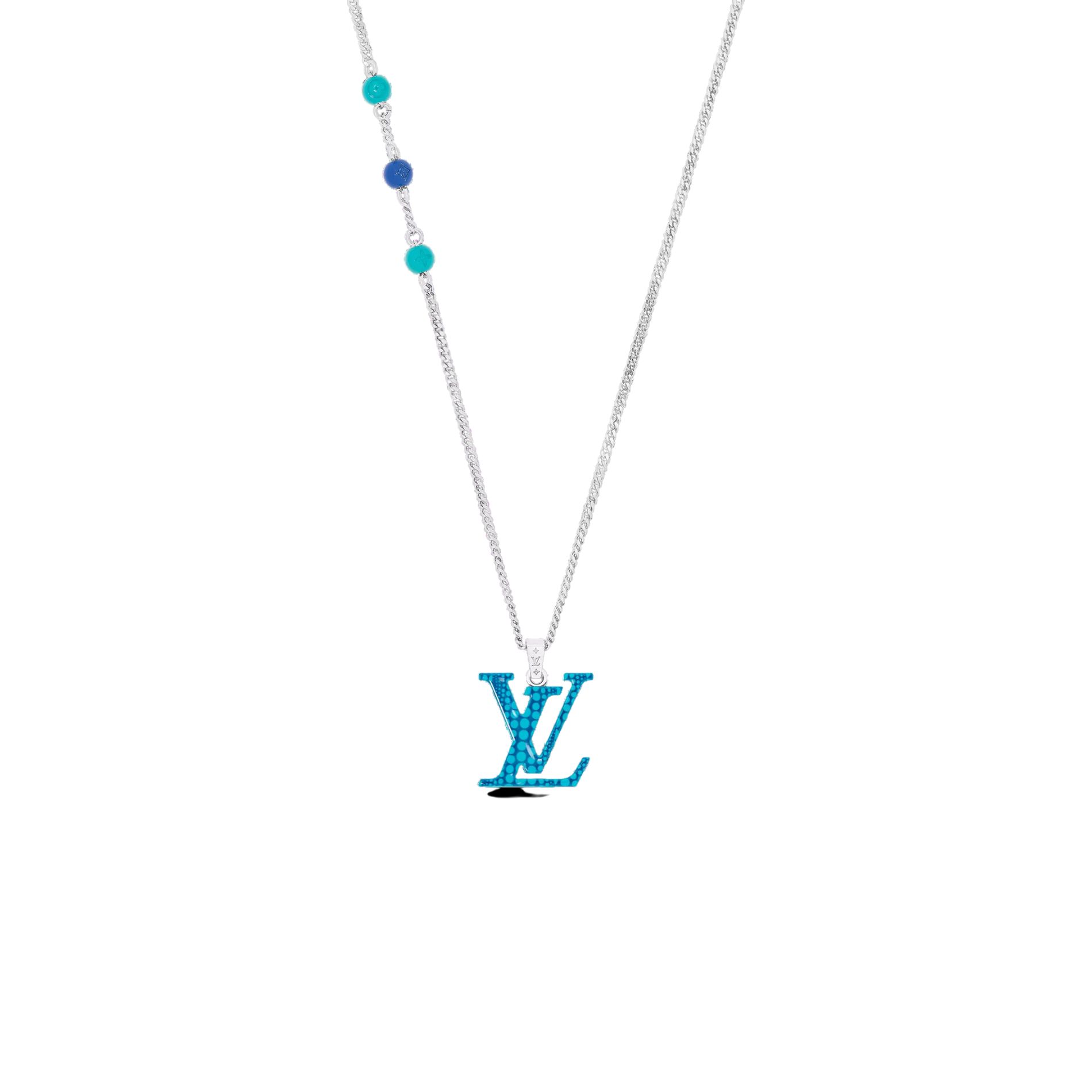 Christian Dior LV x YK LV Pumpkin Pendant Blue For Men M01093