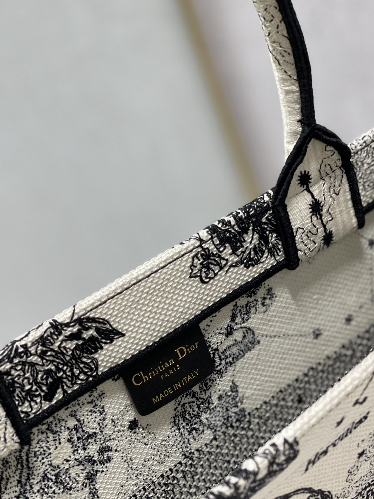 Christian Dior Medium Dior Book Tote Bag, Black/White, For Women Women’s Handbags, Shoulder Bags, 36cm
