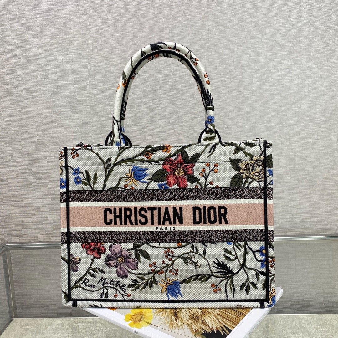 Christian Dior Medium Dior Book Tote Bag By Maria Grazia Chiuri For Women 14in/36cm CD