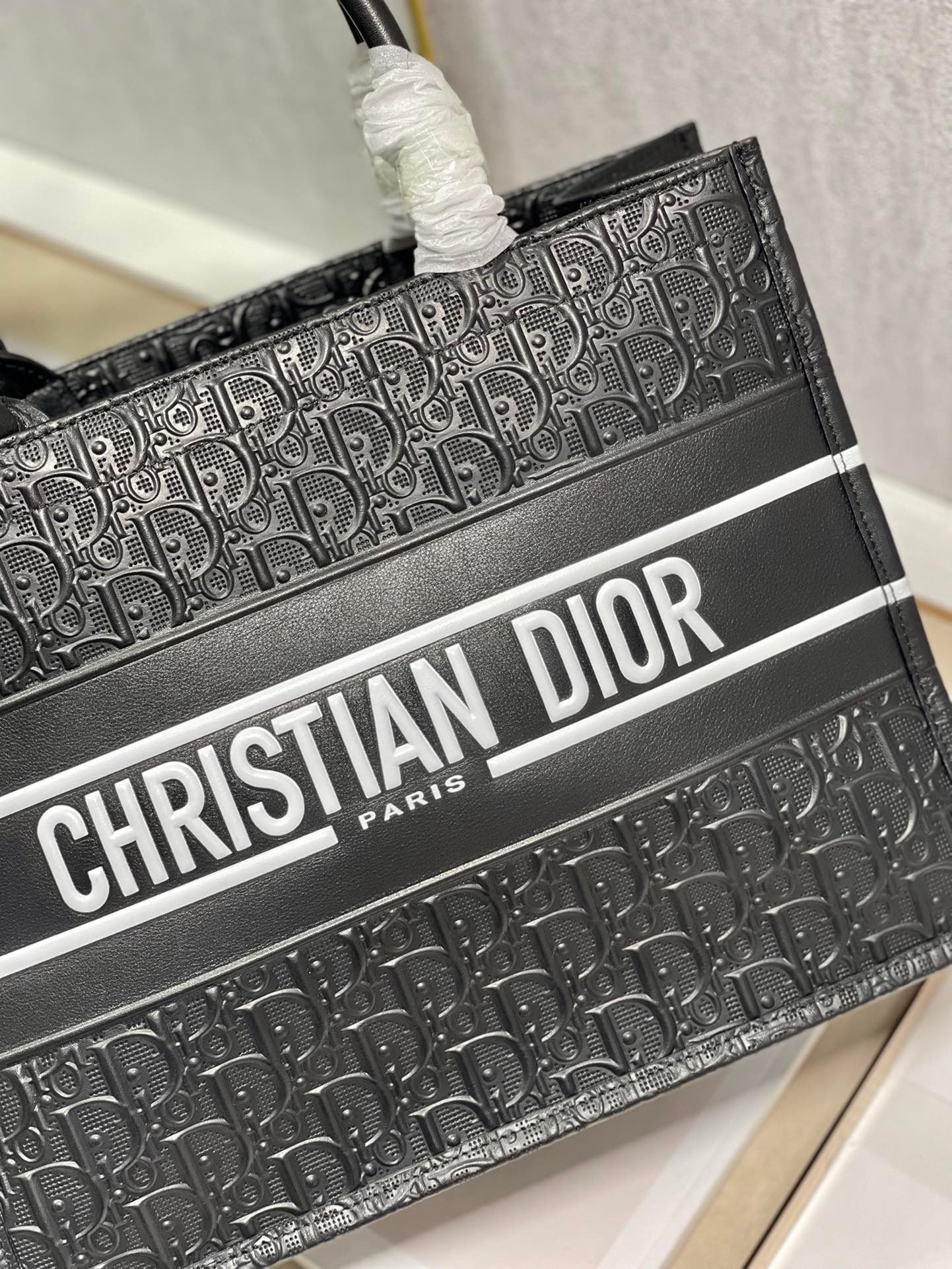 Christian Dior Medium Dior Book Tote Black, For Women, Women’s Handbags 14in/36cm CD