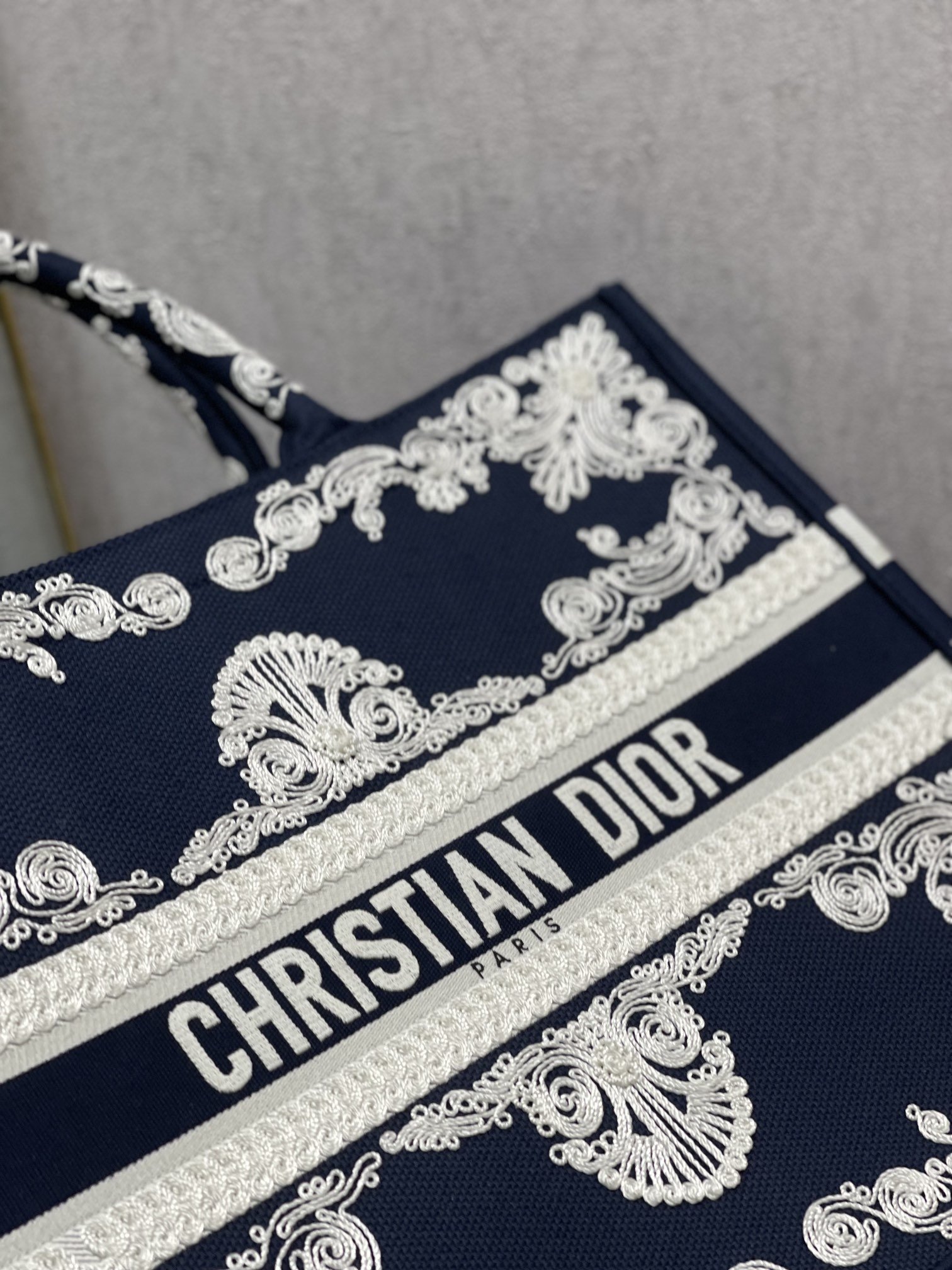 Christian Dior Medium Dior Book Tote Blue and White Cornely Embroidery, Blue, For Women Women’s Handbags, Shoulder Bags, 42cm CDZTZB_
