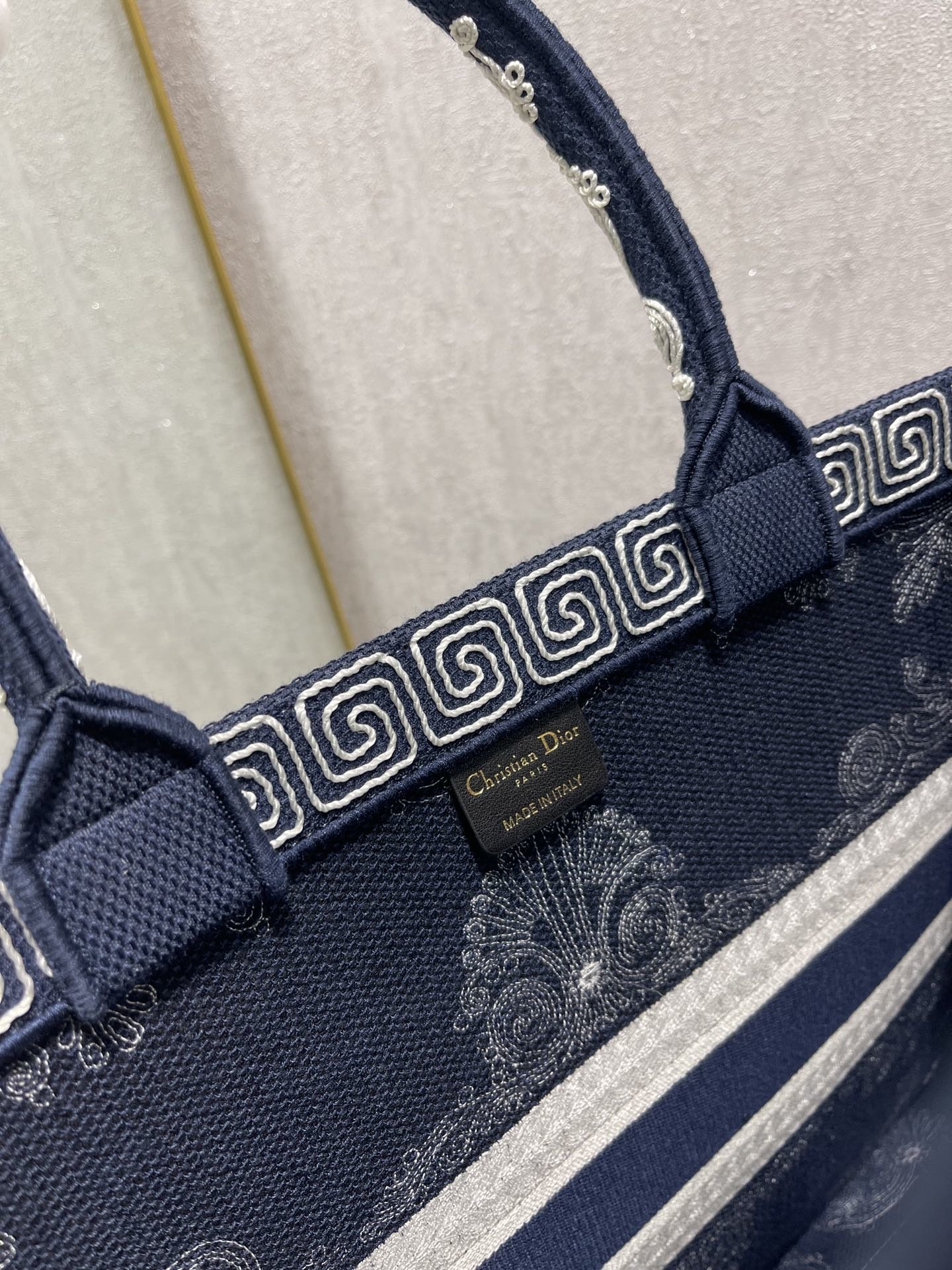 Christian Dior Medium Dior Book Tote Blue and White Cornely Embroidery, Blue, For Women Women’s Handbags, Shoulder Bags, 42cm CDZTZB_