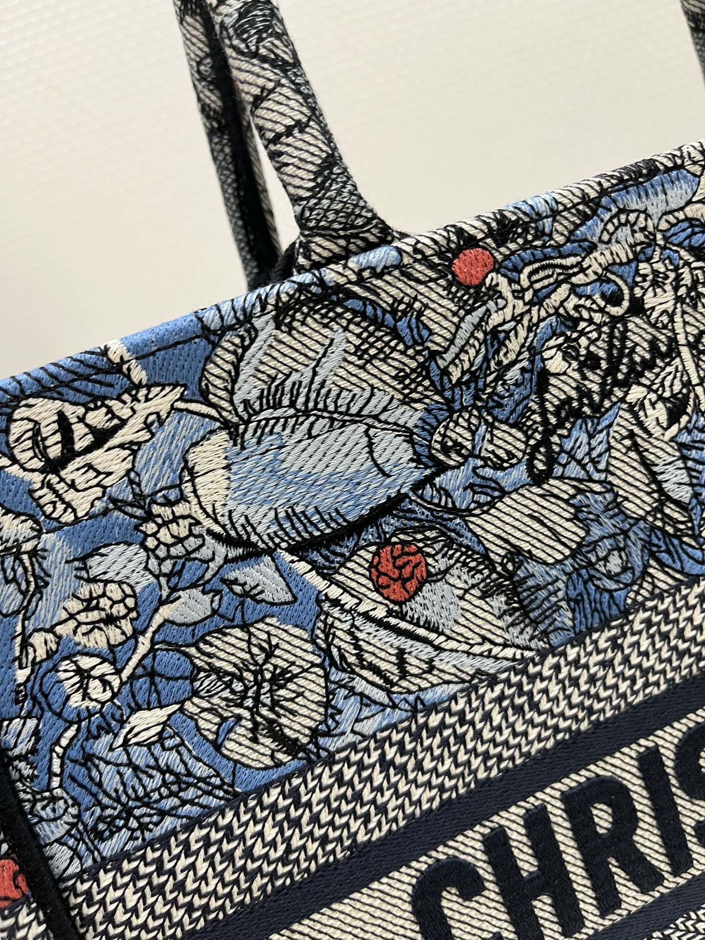 Christian Dior Medium Dior Book Tote Denim Multicolor For Women 14in/36 cmZRZI_M49E