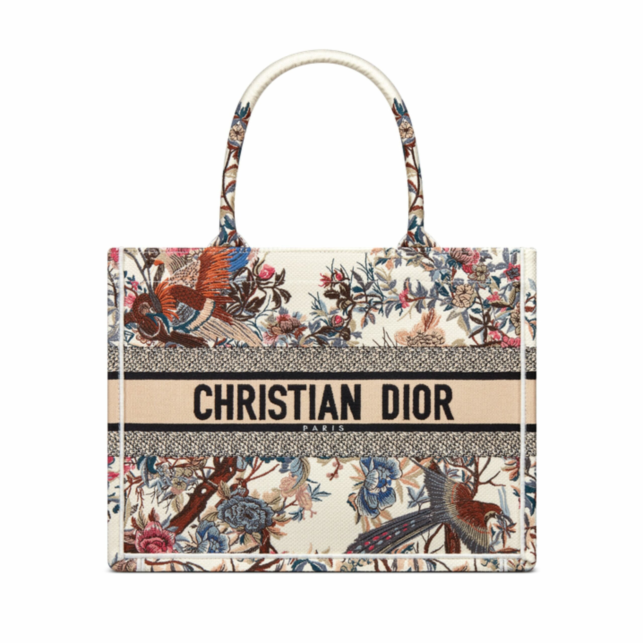 Christian Dior Medium Dior Book Tote Latte Multicolor Bag For WomenZRWD_M941- 14 Inches/ 36 Cm
