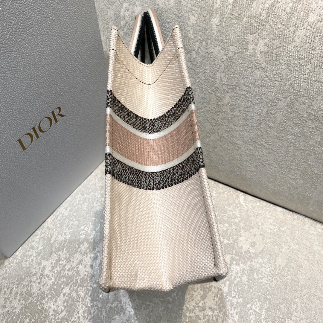 Christian Dior Medium Dior Book Tote Multicolor La Force Embroidery, Multicolor, For Women Women’s Handbags, Shoulder Bags 36cm CD