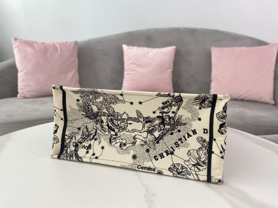 Christian Dior Medium Dior Book Tote White Multicolor , For Women, Women’s Handbags 14in/36cm CDZRHZ_