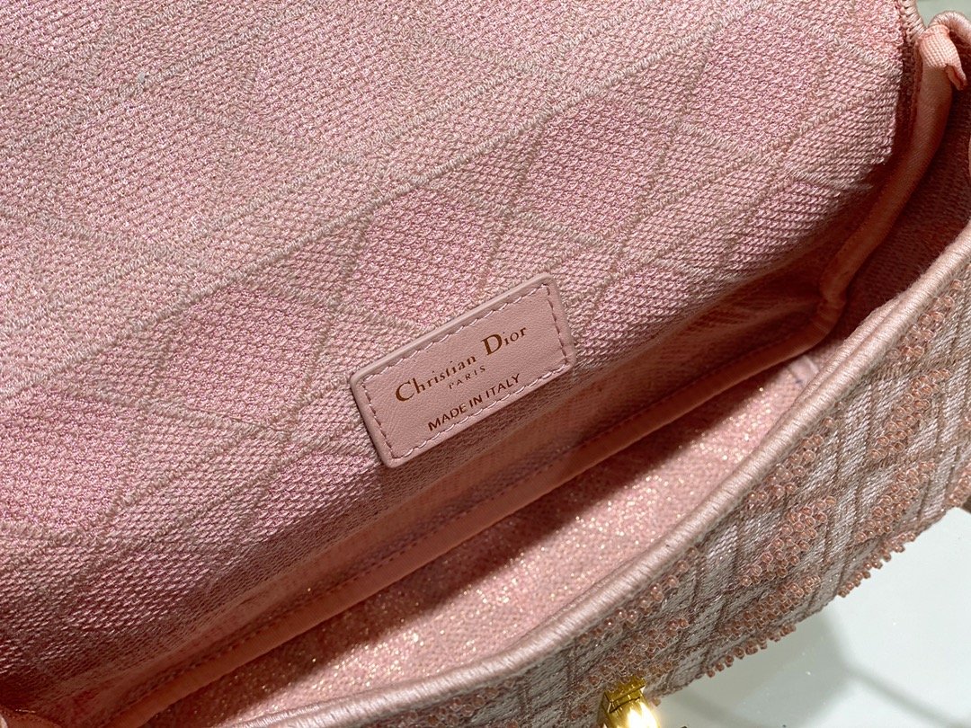 Christian Dior Medium Dior Caro Bag Pink, For Women, Women’s Handbags 27.5cm/10.8in CD