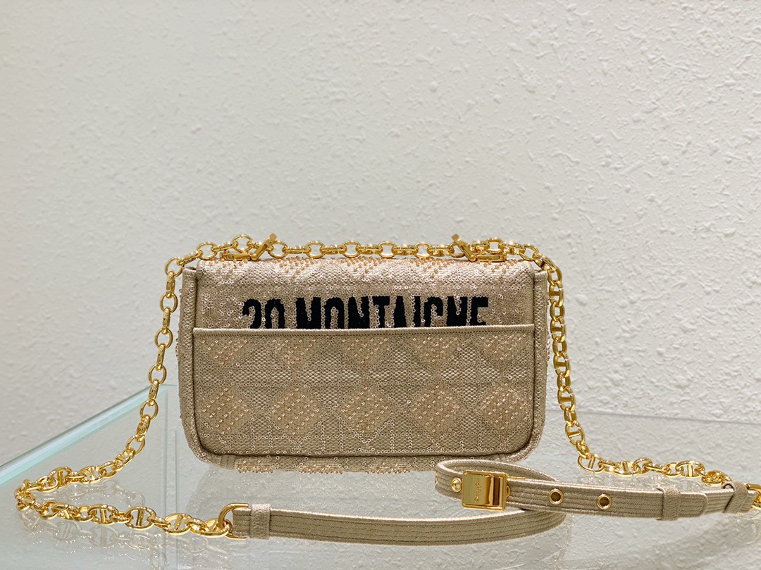 Christian Dior Medium Dior Caro Bag Yellow, For Women, Women’s Handbags 25.5cm/10in CD