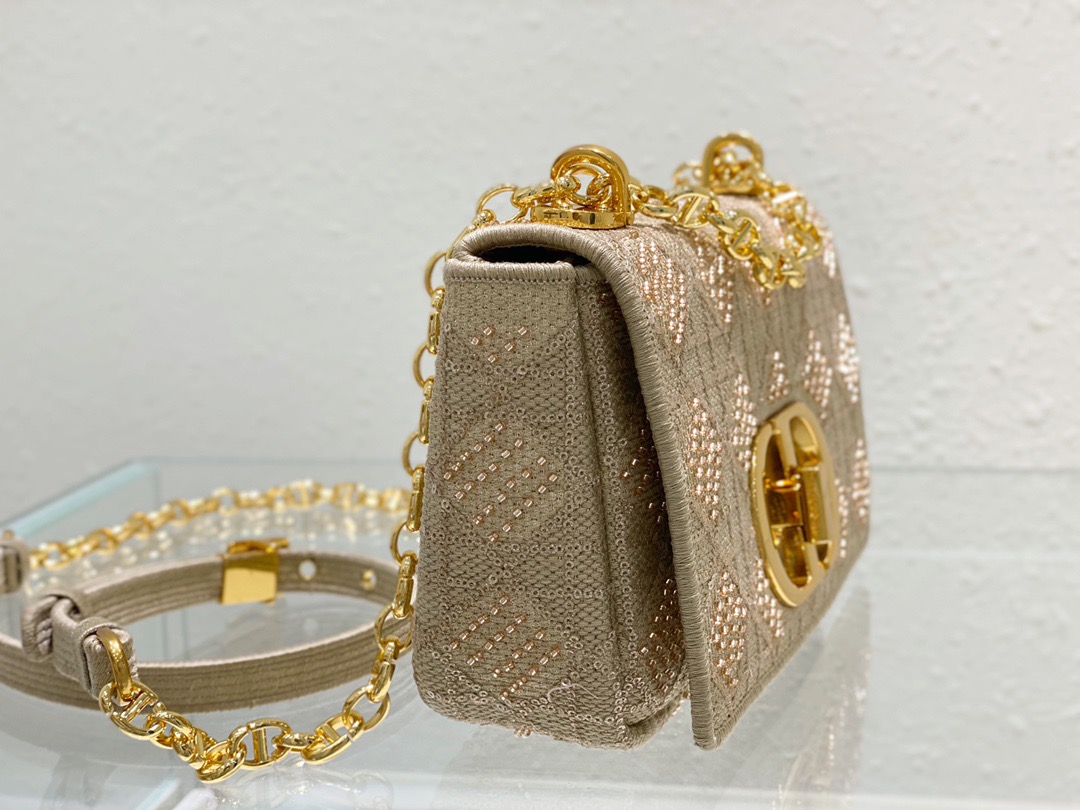 Christian Dior Medium Dior Caro Bag Yellow, For Women, Women’s Handbags 25.5cm/10in CD