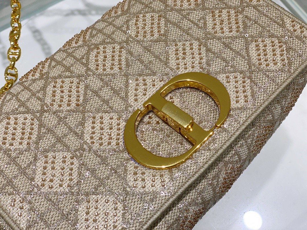 Christian Dior Medium Dior Caro Bag Yellow, For Women, Women’s Handbags 27.5cm/10.8in CD
