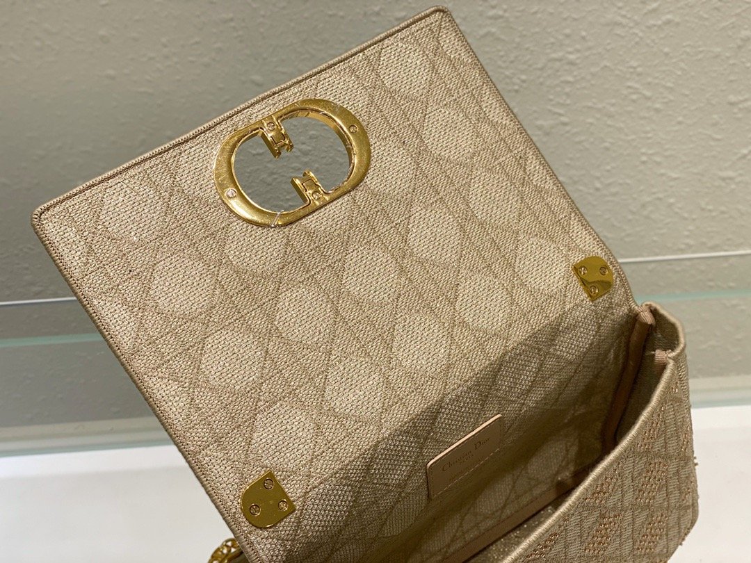 Christian Dior Medium Dior Caro Bag Yellow, For Women, Women’s Handbags 27.5cm/10.8in CD